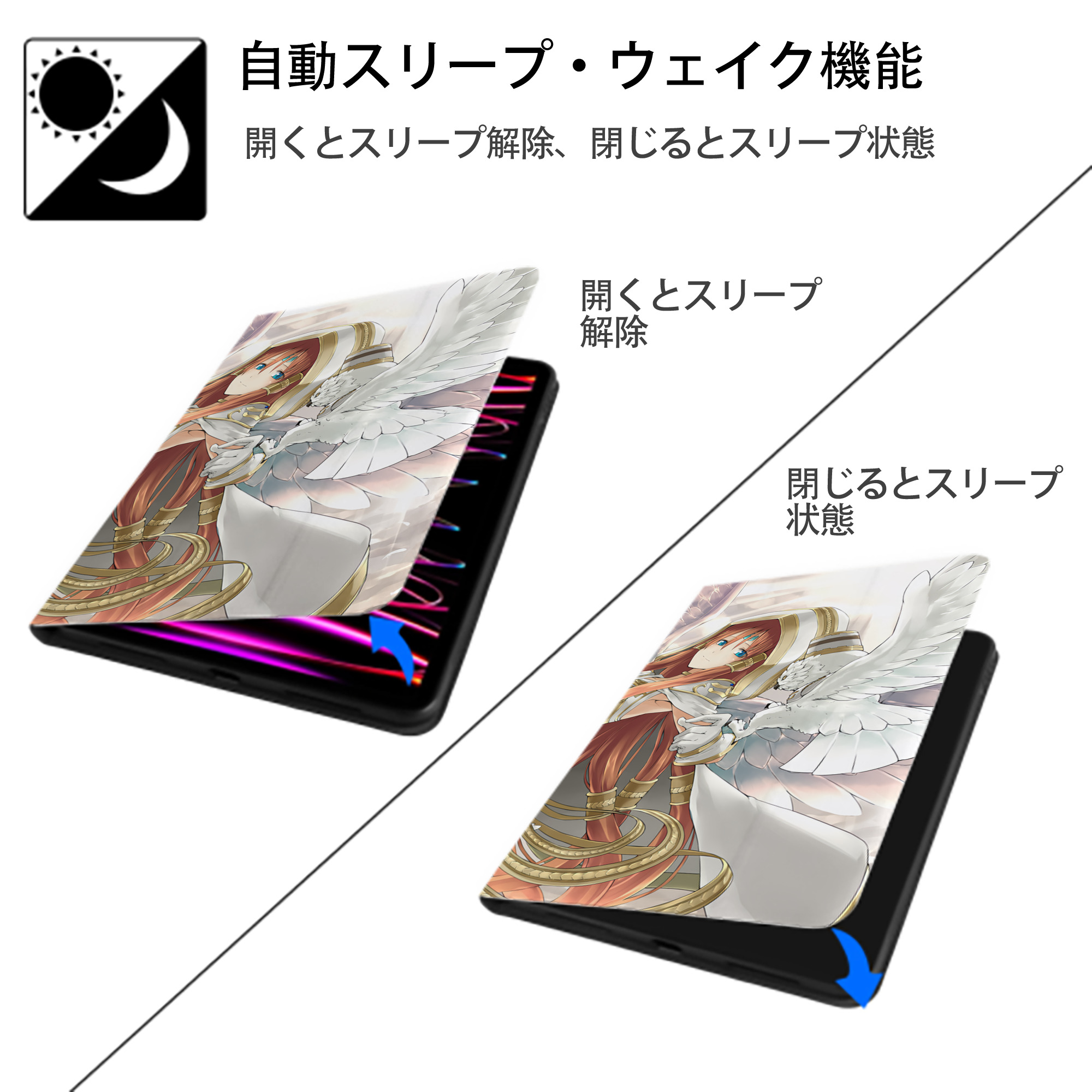 遊☆戯☆王 Yu-Gi-Oh! IPad ケース ブック型 PUレザー TPU 耐衝撃 軽量 薄型 ペン収納なし 全面保護 IPad 各モデル対応
