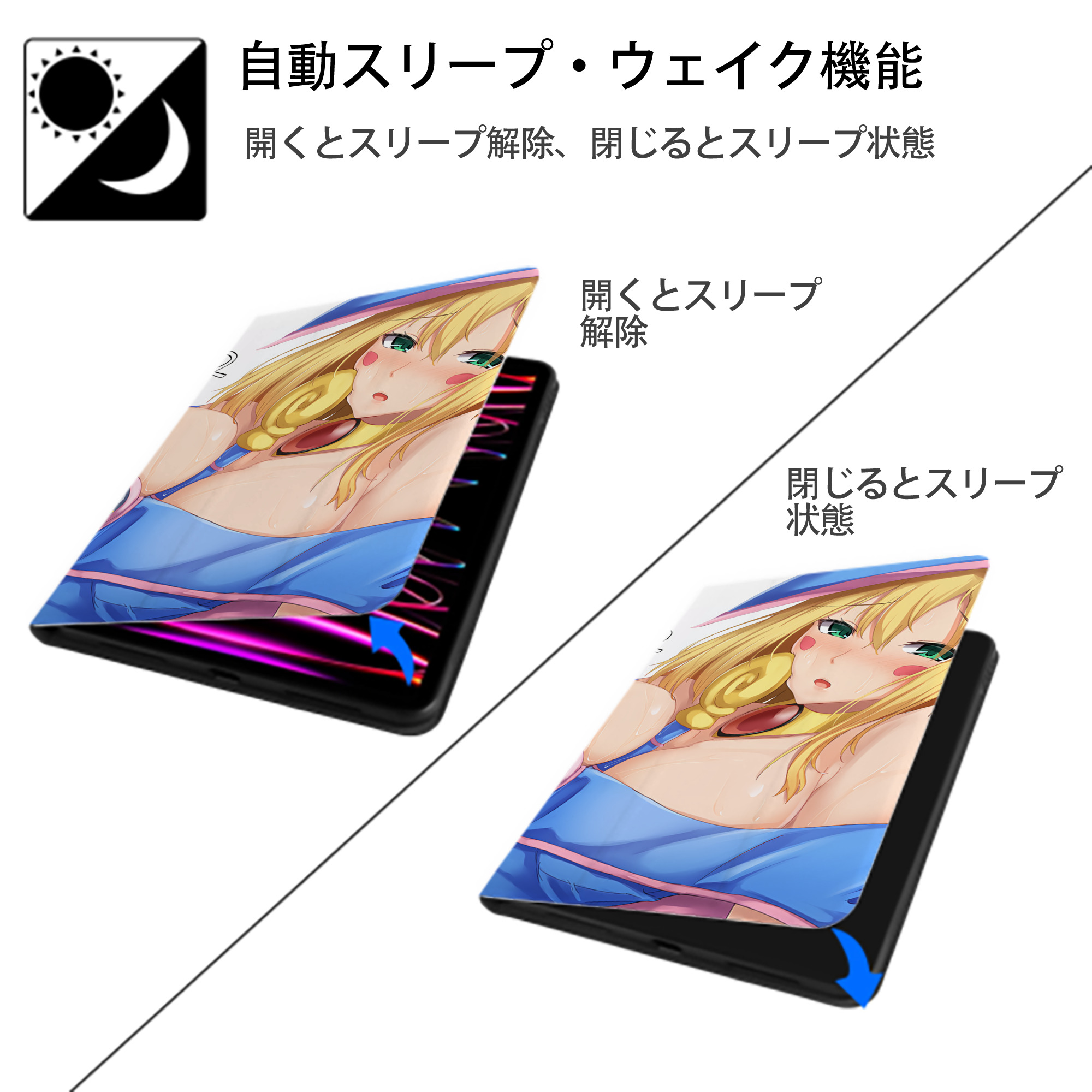 遊☆戯☆王 Yu-Gi-Oh! IPad ケース ブック型 PUレザー TPU 耐衝撃 軽量 薄型 ペン収納なし 全面保護 IPad 各モデル対応