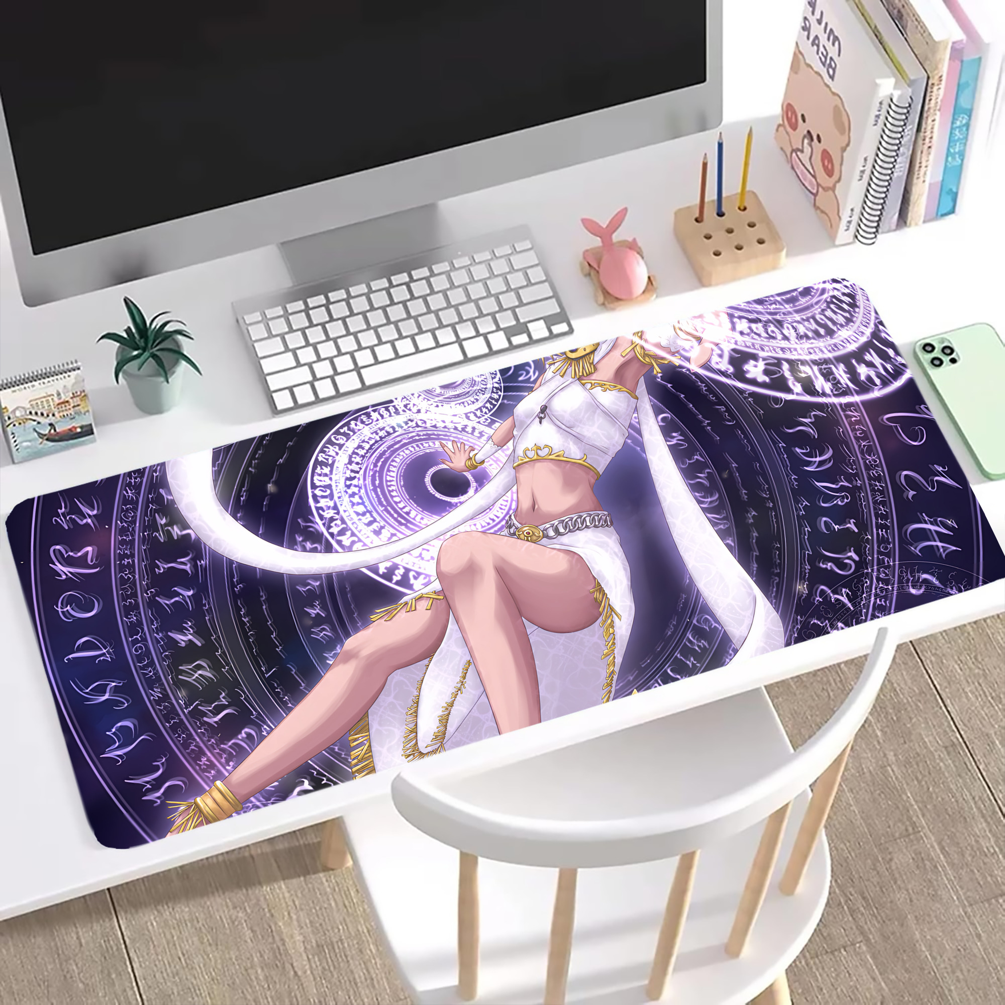 （画像用） 遊☆戯☆王 Yu-Gi-Oh! ステッチ加工 大判デスクマット／滑り止めマウスパッド