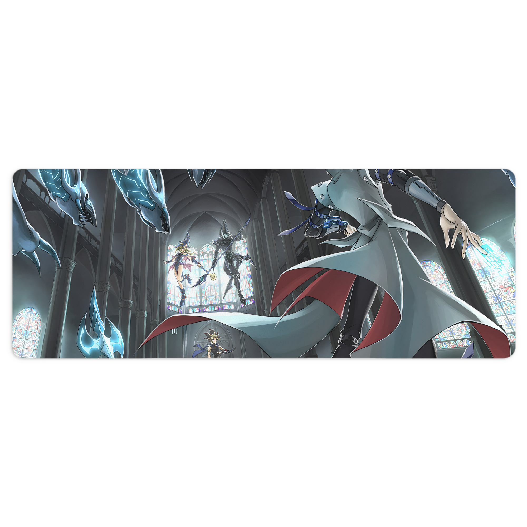 （画像用） 遊☆戯☆王 Yu-Gi-Oh! ステッチ加工 大判デスクマット／滑り止めマウスパッド