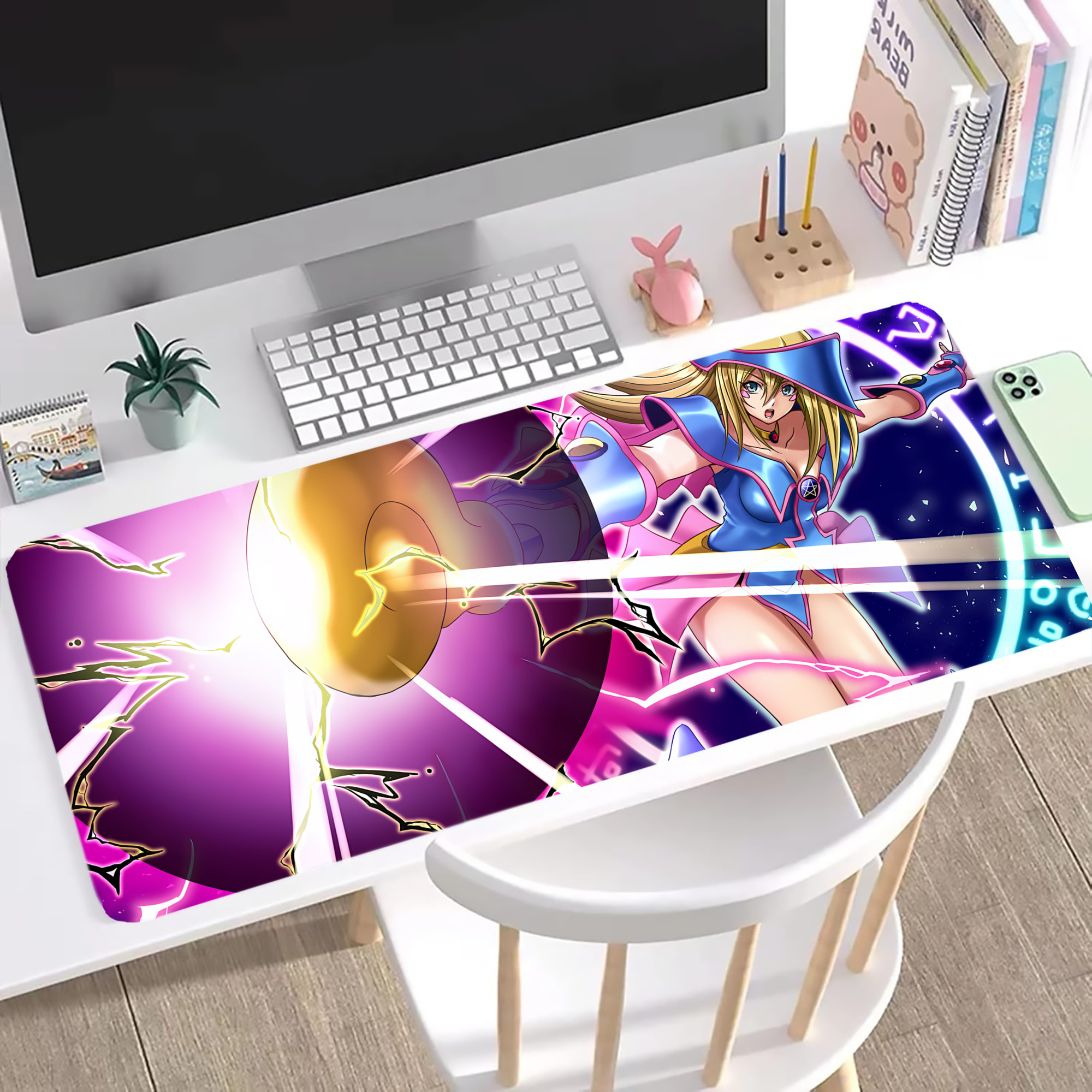 （画像用） 遊☆戯☆王 Yu-Gi-Oh! ステッチ加工 大判デスクマット／滑り止めマウスパッド