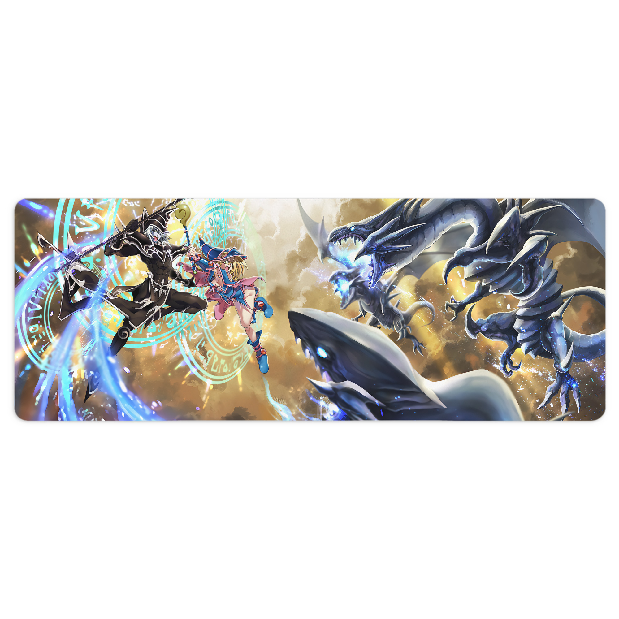 （画像用） 遊☆戯☆王 Yu-Gi-Oh! ステッチ加工 大判デスクマット／滑り止めマウスパッド
