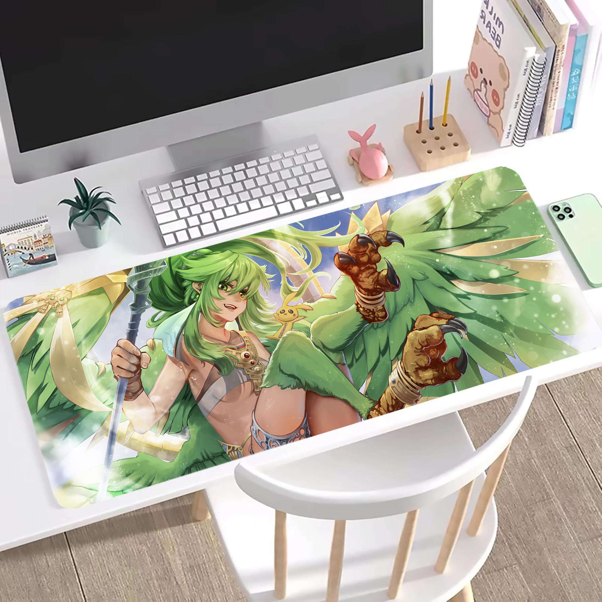（画像用） 遊☆戯☆王 Yu-Gi-Oh! ステッチ加工 大判デスクマット／滑り止めマウスパッド