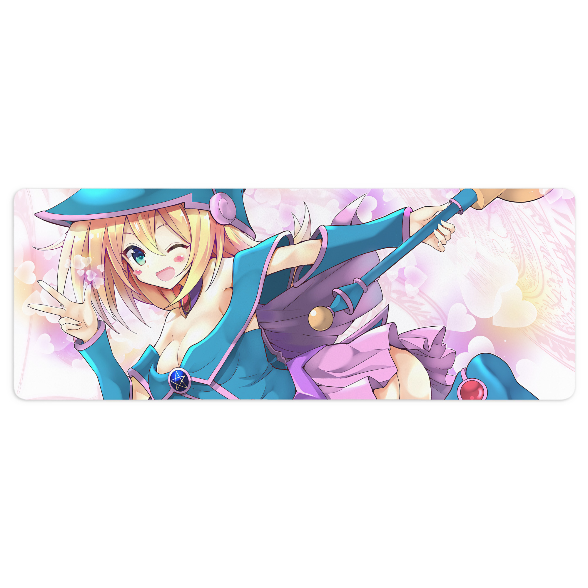 （画像用） 遊☆戯☆王 Yu-Gi-Oh! ステッチ加工 大判デスクマット／滑り止めマウスパッド