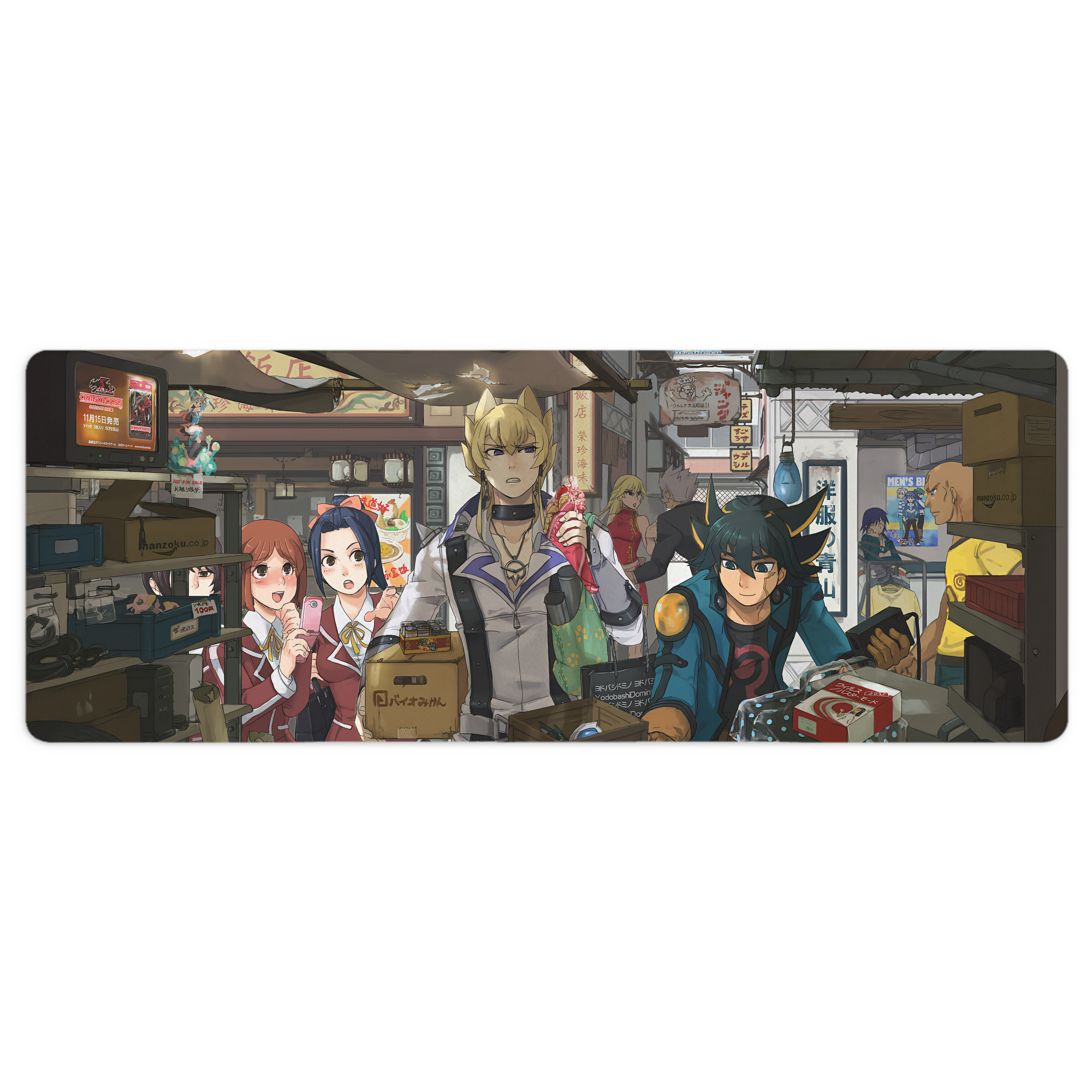 （画像用） 遊☆戯☆王 Yu-Gi-Oh! ステッチ加工 大判デスクマット／滑り止めマウスパッド