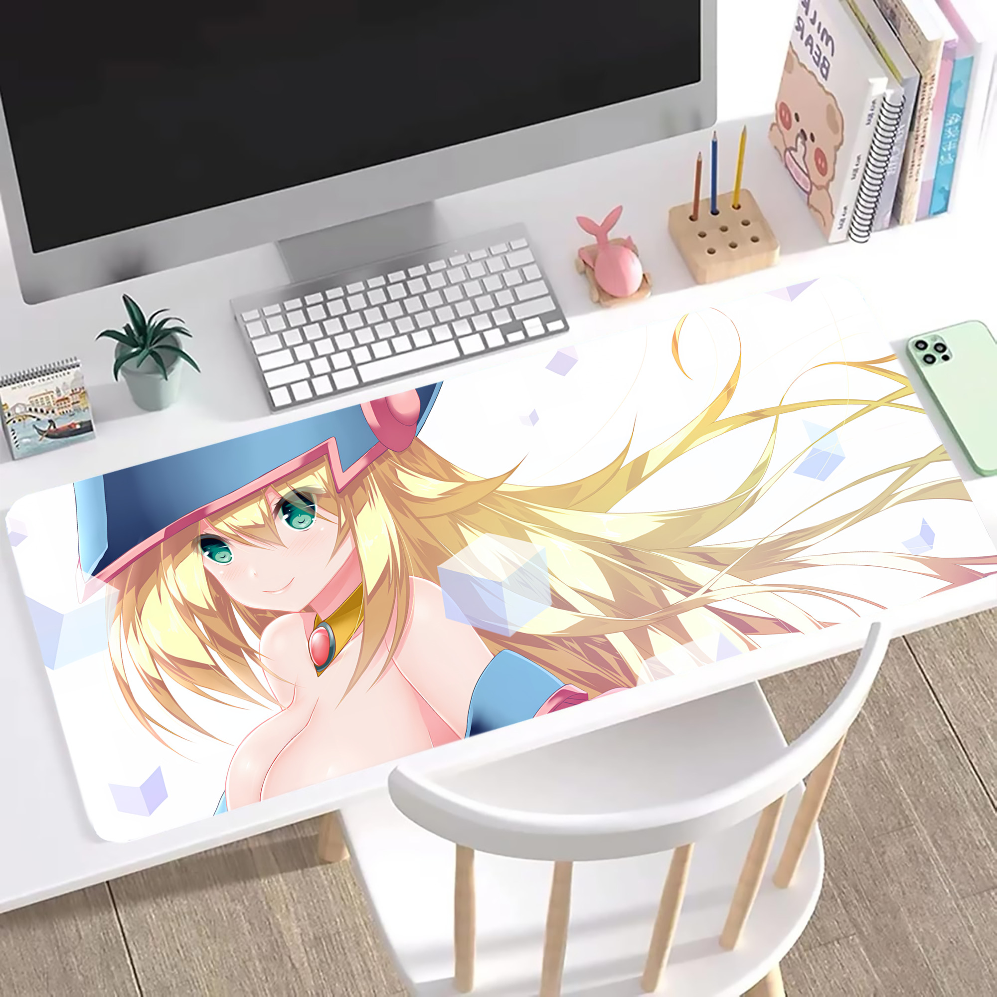 （画像用） 遊☆戯☆王 Yu-Gi-Oh! ステッチ加工 大判デスクマット／滑り止めマウスパッド