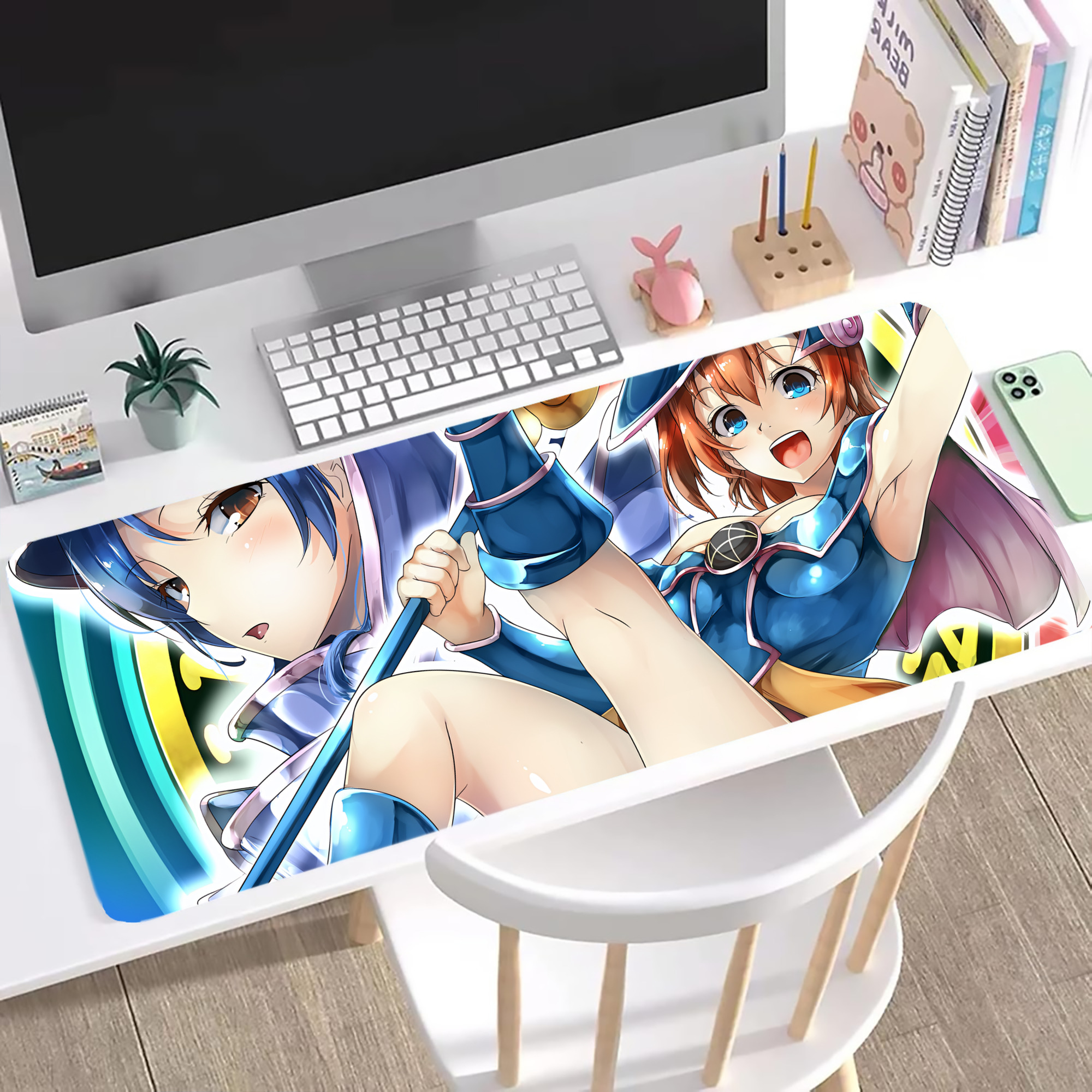 （画像用） 遊☆戯☆王 Yu-Gi-Oh! ステッチ加工 大判デスクマット／滑り止めマウスパッド