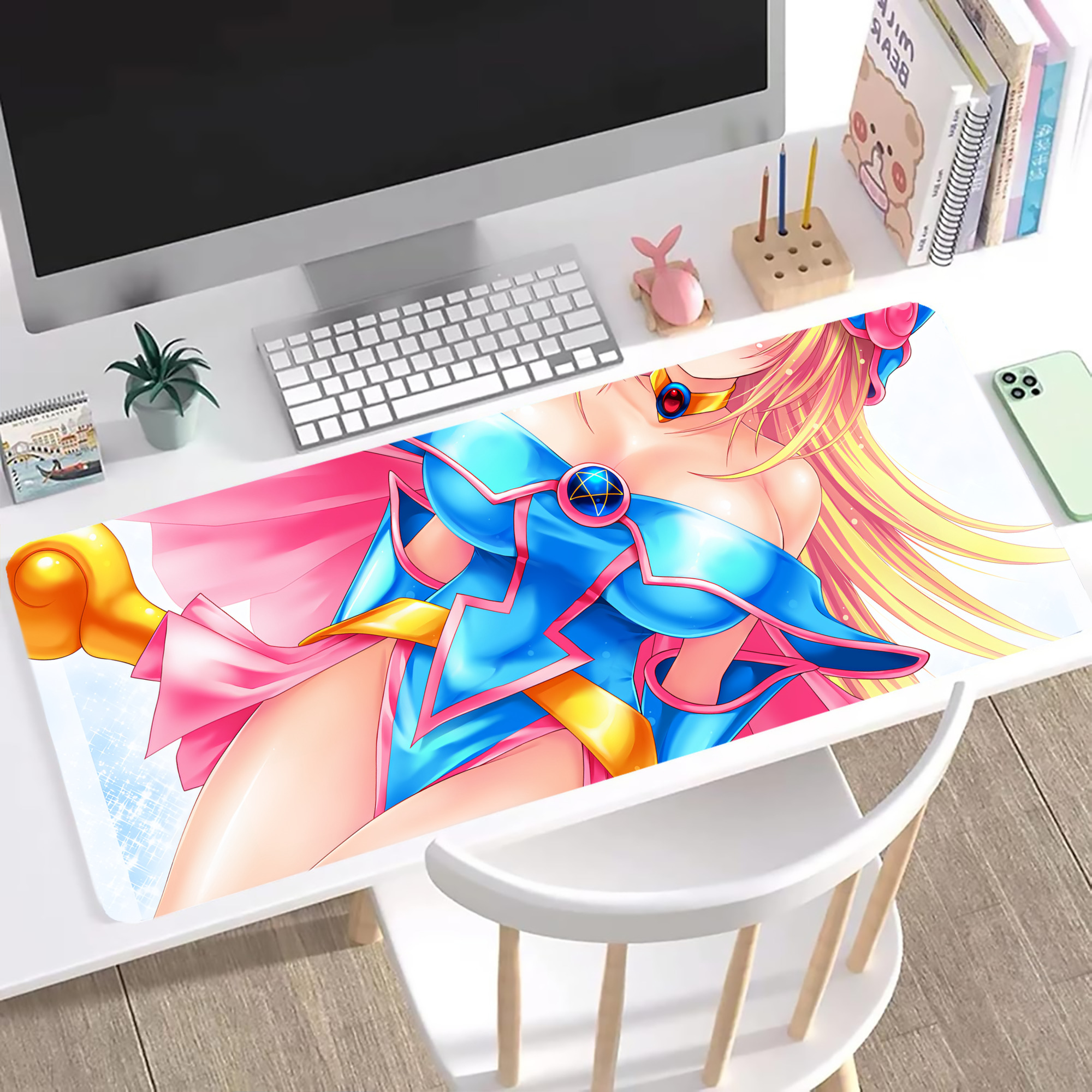 （画像用） 遊☆戯☆王 Yu-Gi-Oh! ステッチ加工 大判デスクマット／滑り止めマウスパッド