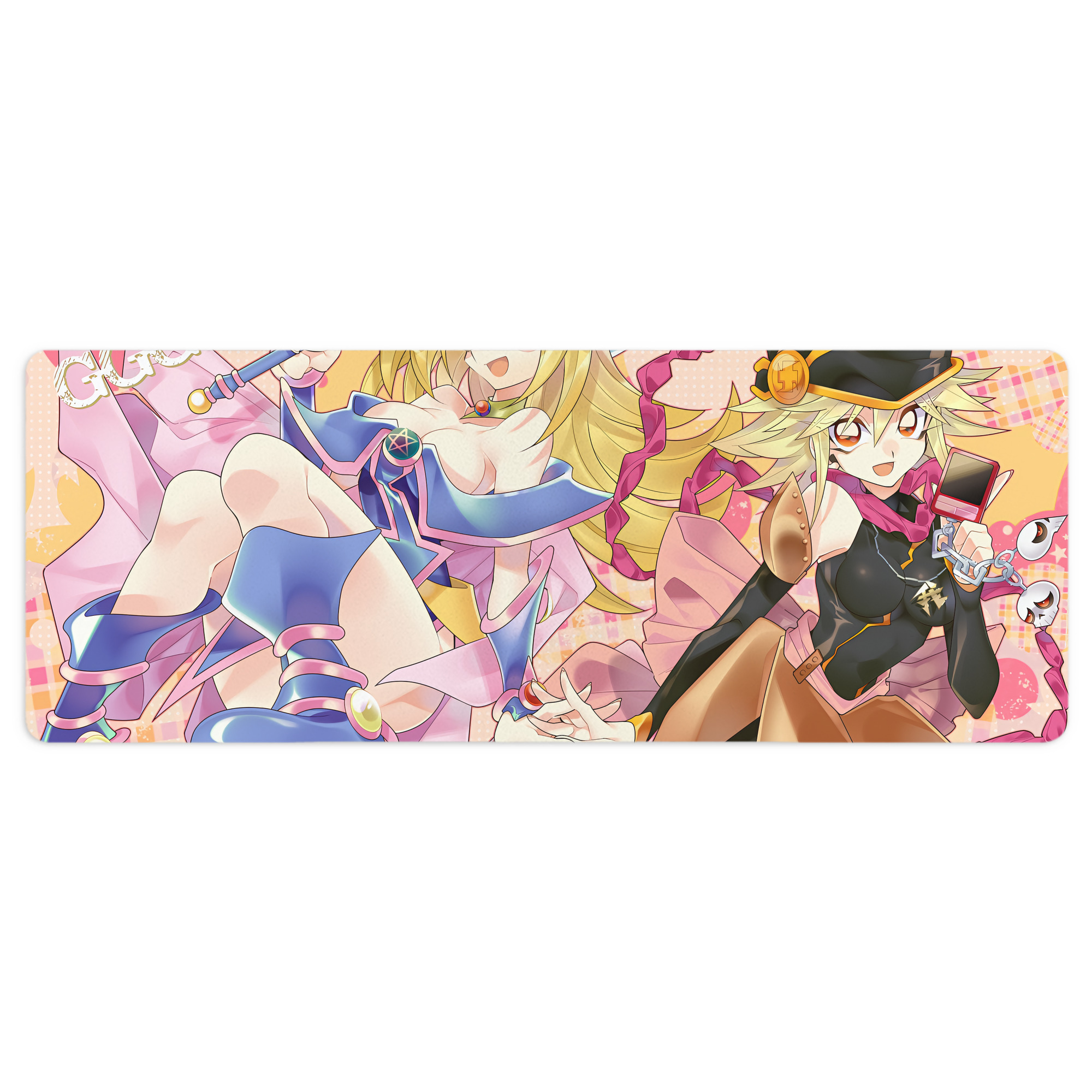 （画像用） 遊☆戯☆王 Yu-Gi-Oh! ステッチ加工 大判デスクマット／滑り止めマウスパッド