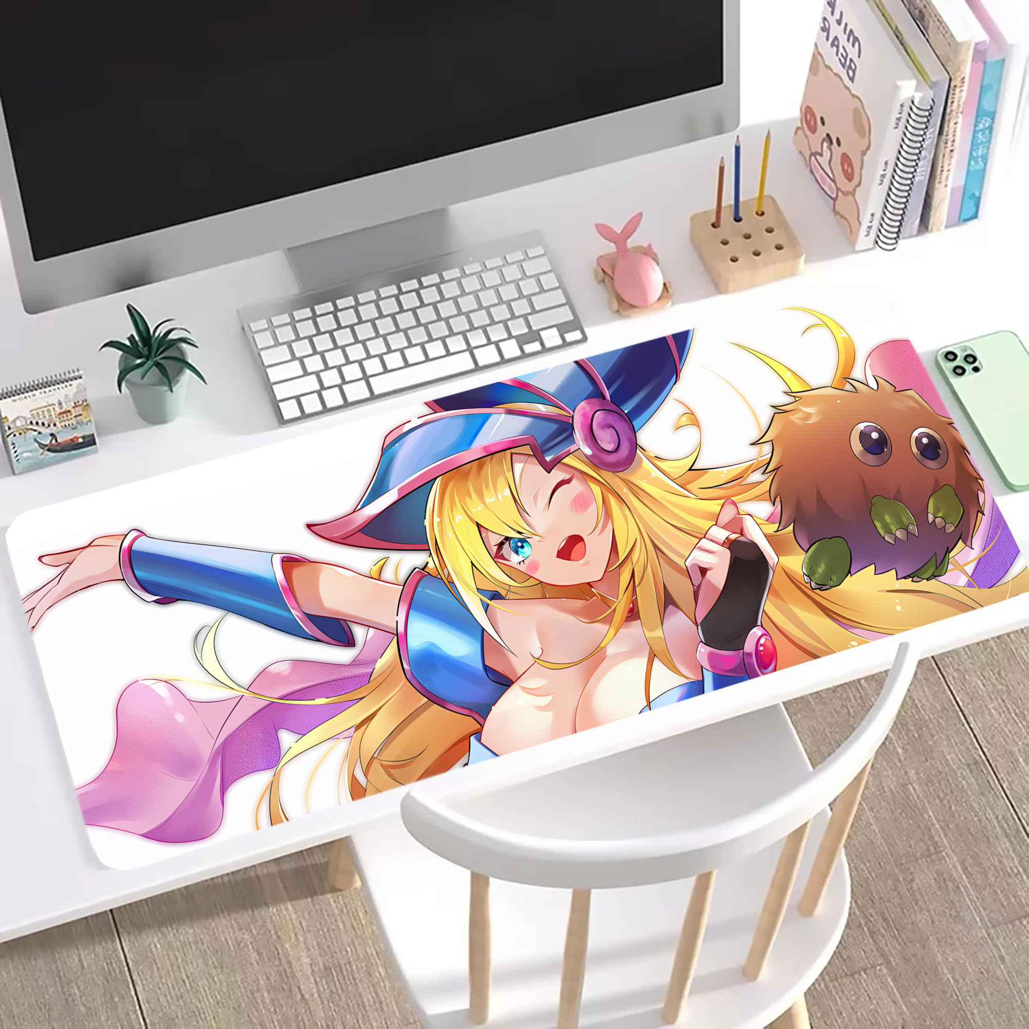 （画像用） 遊☆戯☆王 Yu-Gi-Oh! ステッチ加工 大判デスクマット／滑り止めマウスパッド