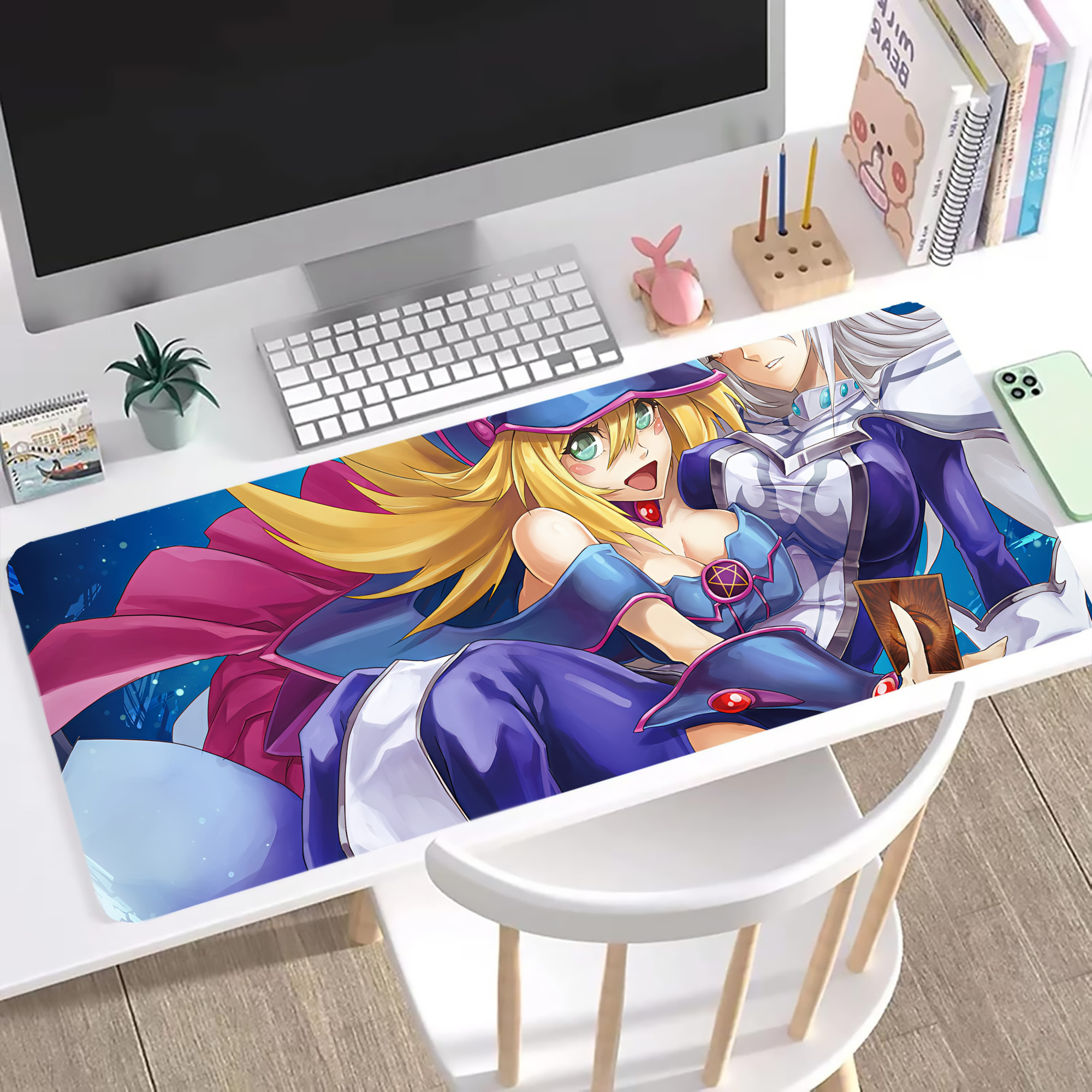 （画像用） 遊☆戯☆王 Yu-Gi-Oh! ステッチ加工 大判デスクマット／滑り止めマウスパッド