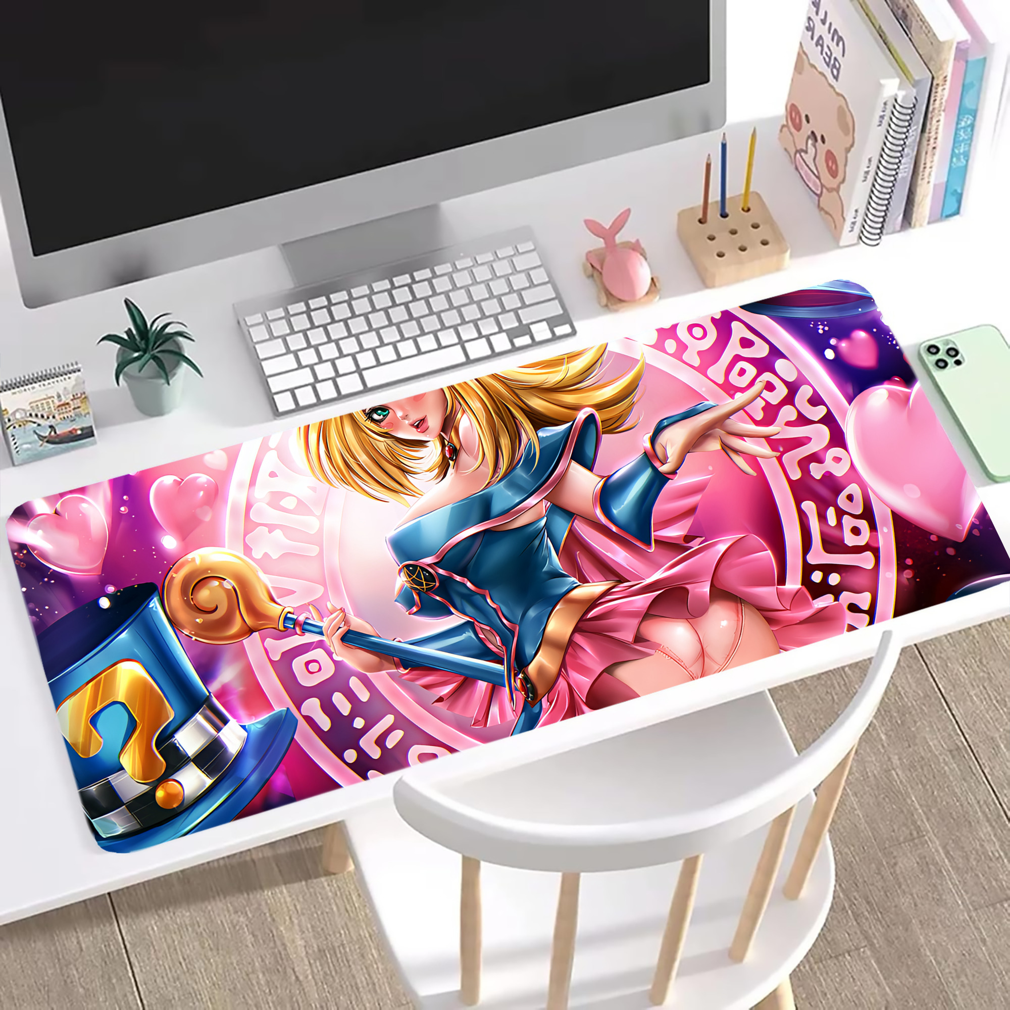（画像用） 遊☆戯☆王 Yu-Gi-Oh! ステッチ加工 大判デスクマット／滑り止めマウスパッド