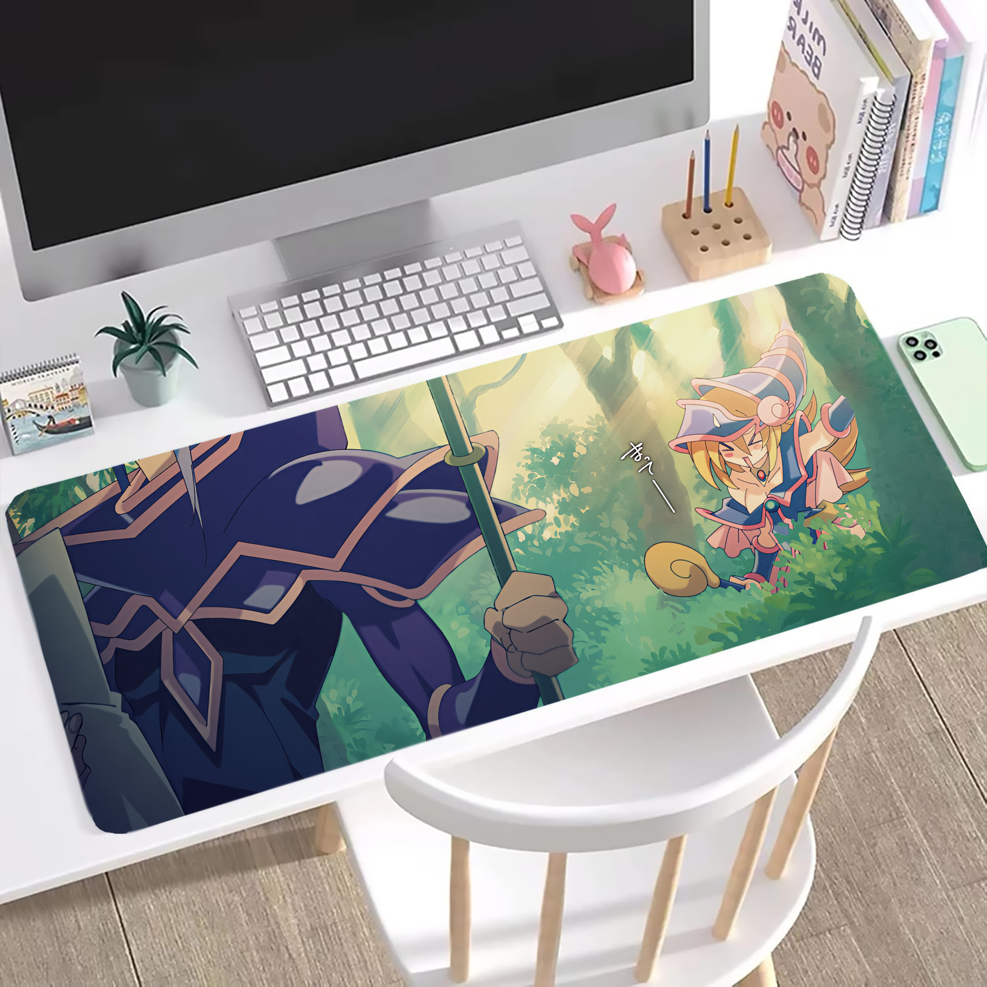 （画像用） 遊☆戯☆王 Yu-Gi-Oh! ステッチ加工 大判デスクマット／滑り止めマウスパッド