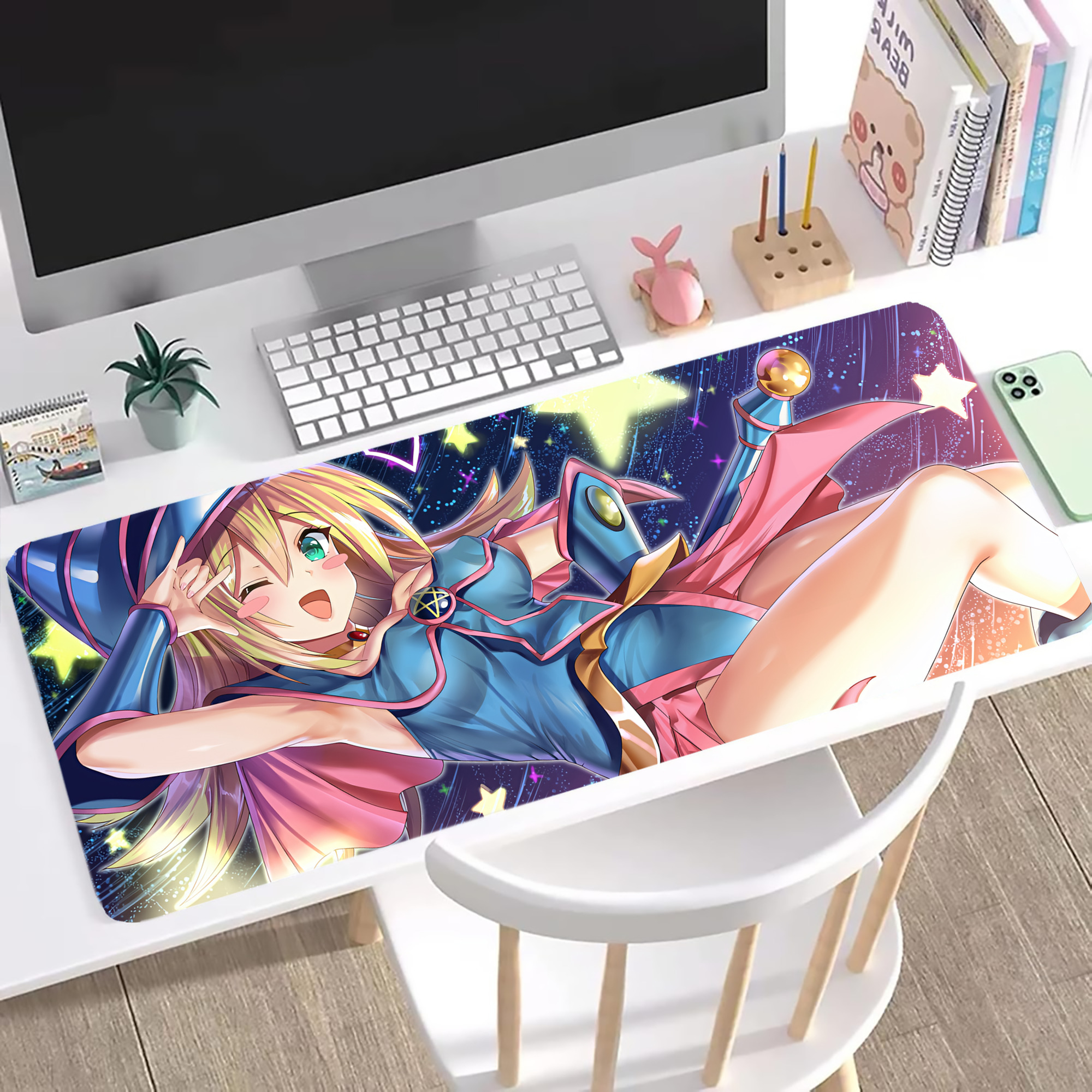 （画像用） 遊☆戯☆王 Yu-Gi-Oh! ステッチ加工 大判デスクマット／滑り止めマウスパッド
