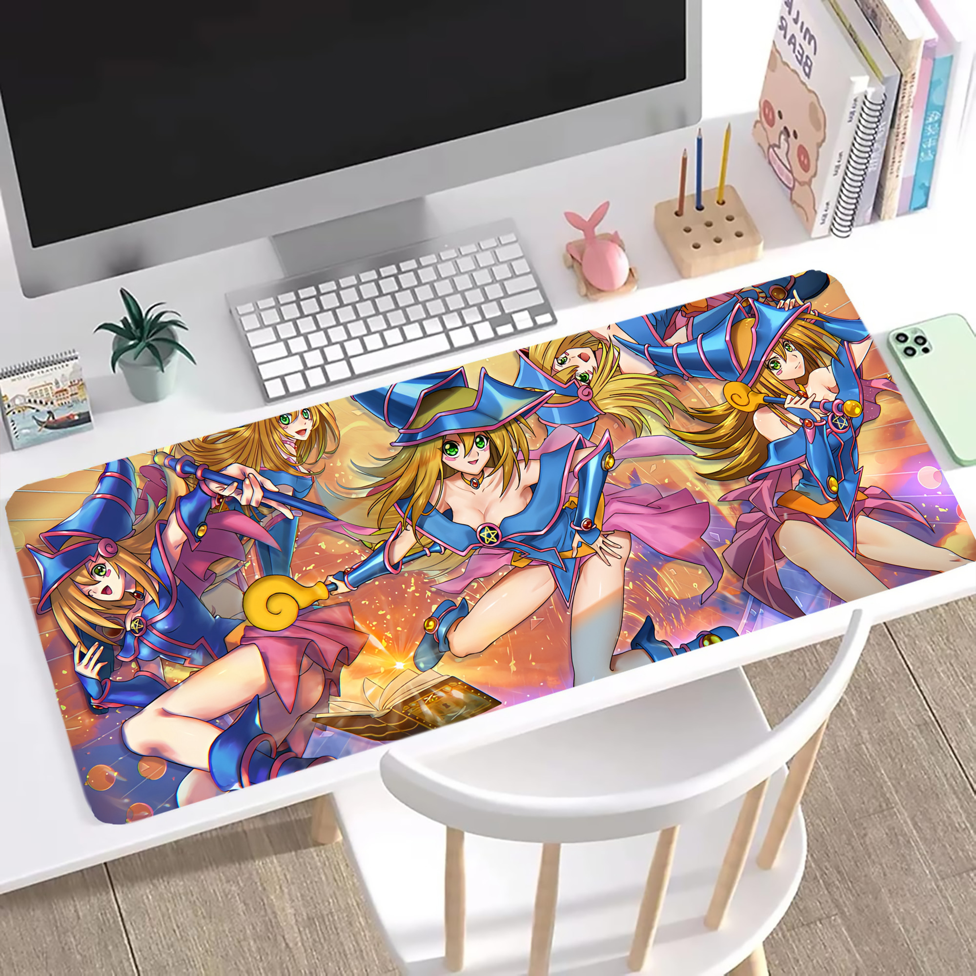（画像用） 遊☆戯☆王 Yu-Gi-Oh! ステッチ加工 大判デスクマット／滑り止めマウスパッド
