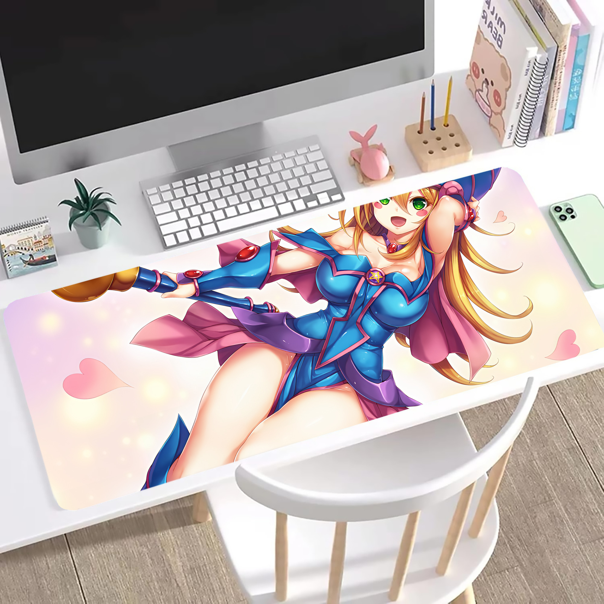 （画像用） 遊☆戯☆王 Yu-Gi-Oh! ステッチ加工 大判デスクマット／滑り止めマウスパッド