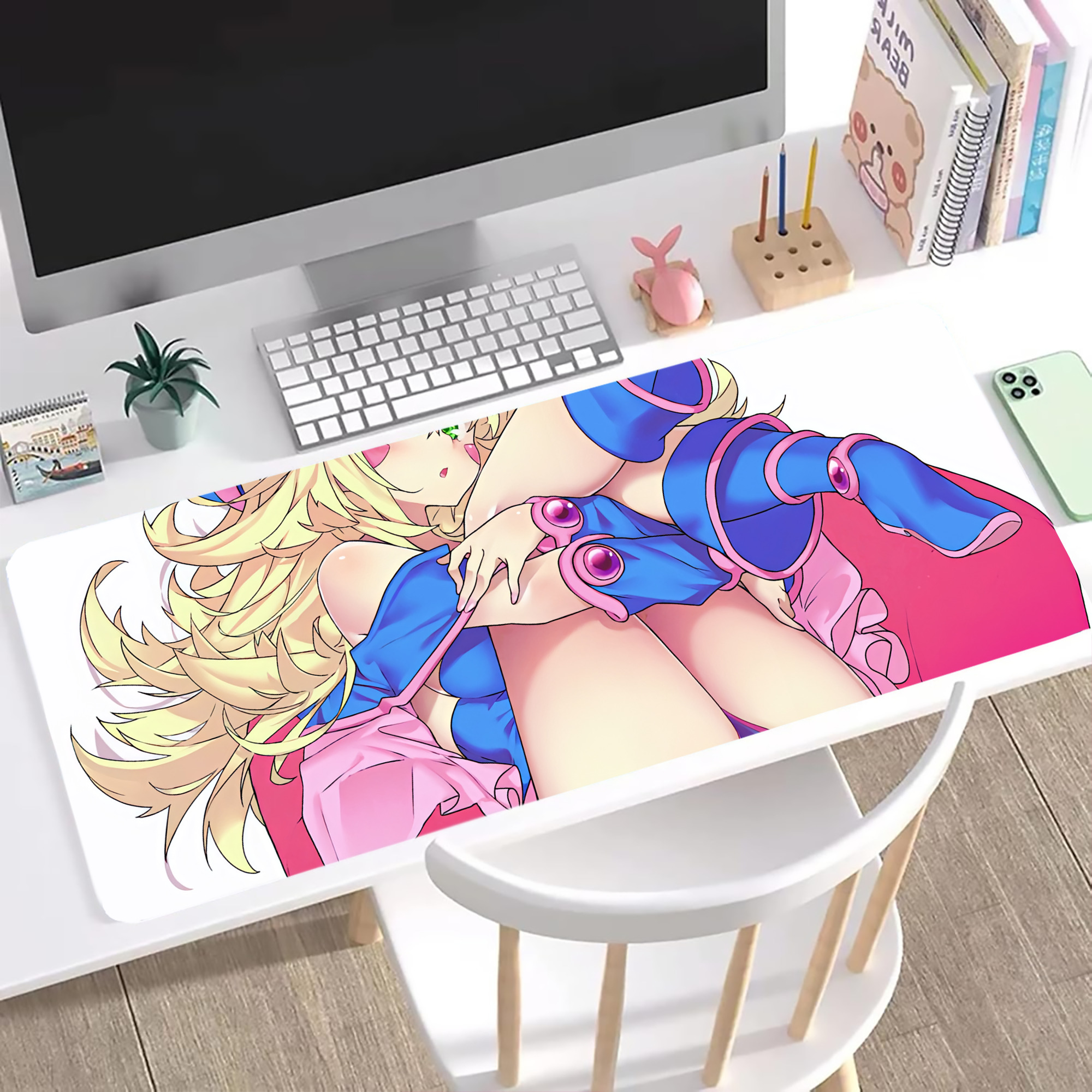 （画像用） 遊☆戯☆王 Yu-Gi-Oh! ステッチ加工 大判デスクマット／滑り止めマウスパッド