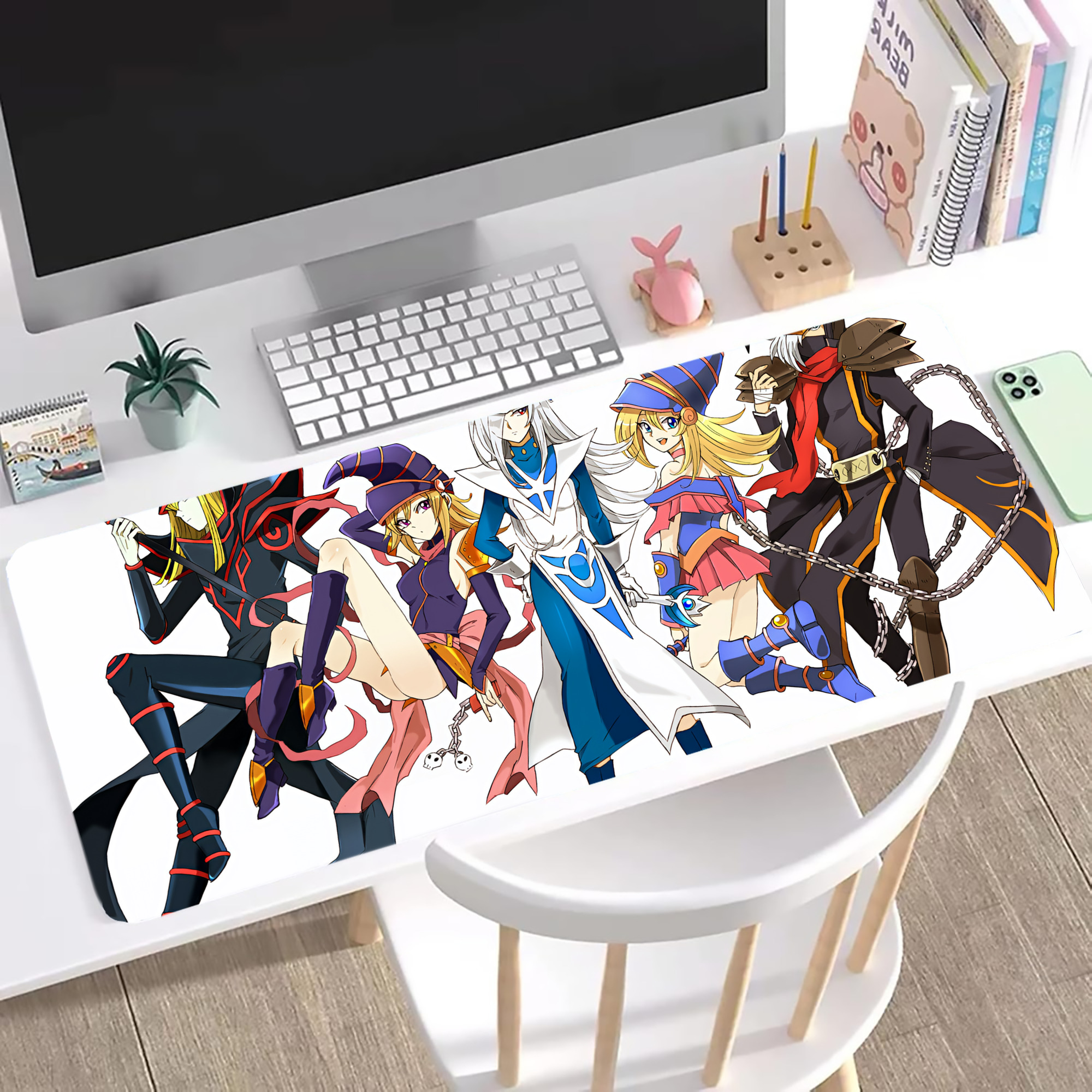 （画像用） 遊☆戯☆王 Yu-Gi-Oh! ステッチ加工 大判デスクマット／滑り止めマウスパッド