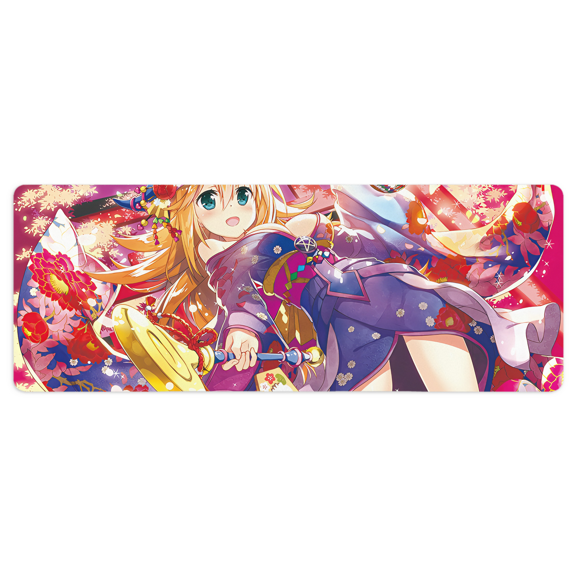 （画像用） 遊☆戯☆王 Yu-Gi-Oh! ステッチ加工 大判デスクマット／滑り止めマウスパッド