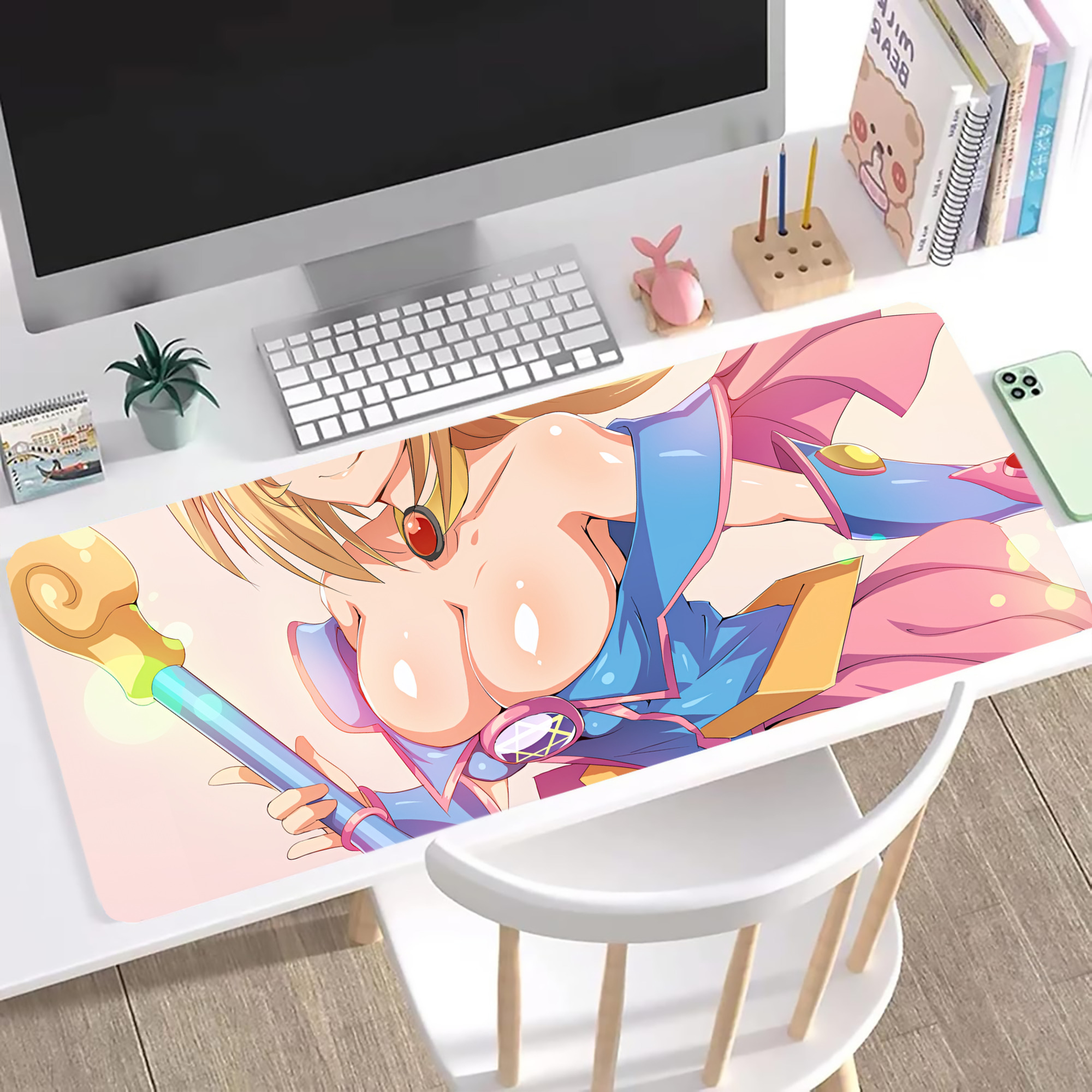 （画像用） 遊☆戯☆王 Yu-Gi-Oh! ステッチ加工 大判デスクマット／滑り止めマウスパッド