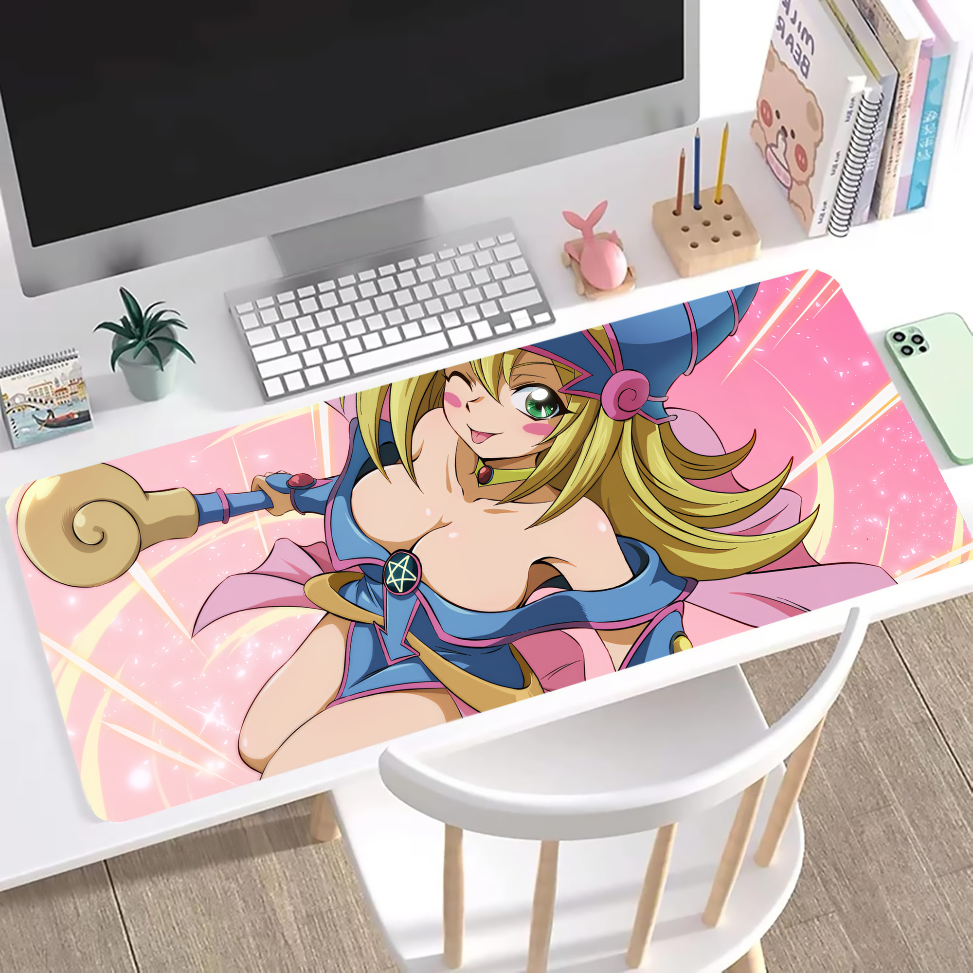 （画像用） 遊☆戯☆王 Yu-Gi-Oh! ステッチ加工 大判デスクマット／滑り止めマウスパッド