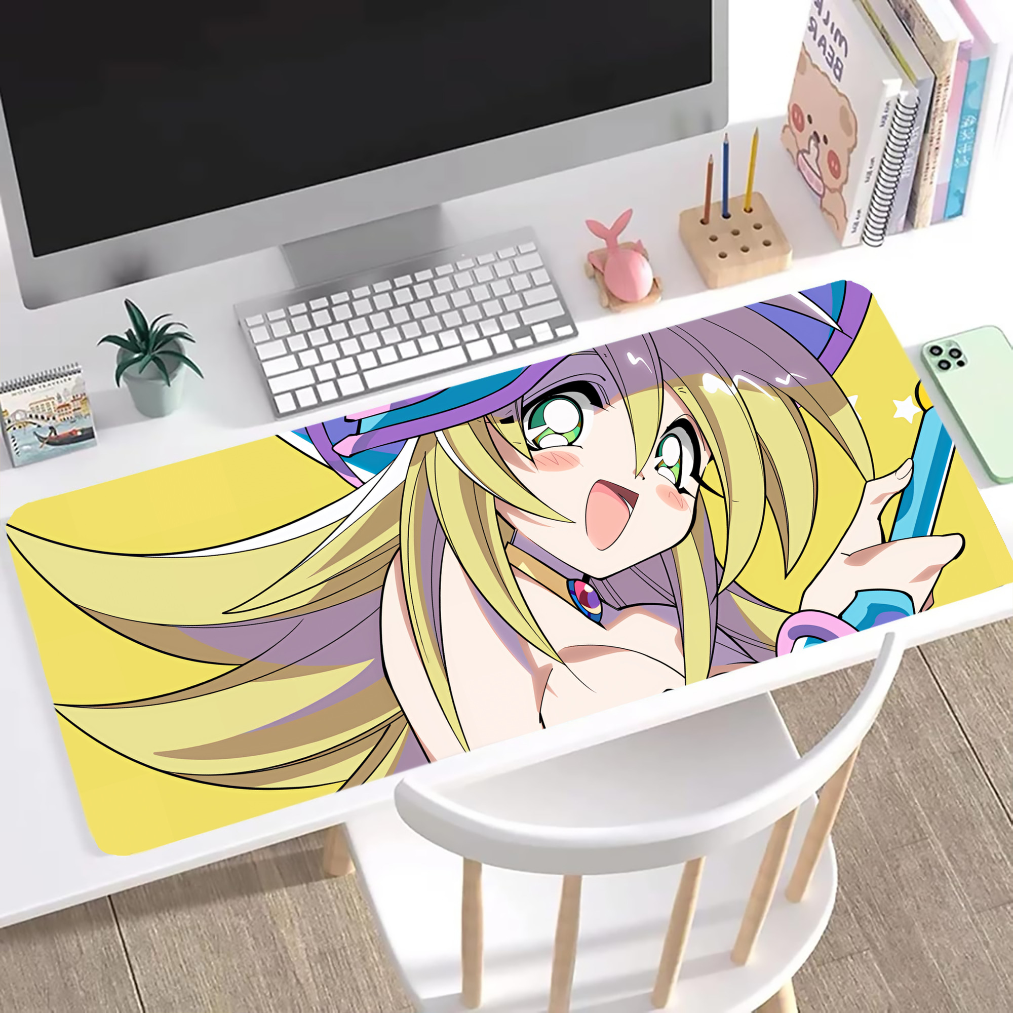 （画像用） 遊☆戯☆王 Yu-Gi-Oh! ステッチ加工 大判デスクマット／滑り止めマウスパッド