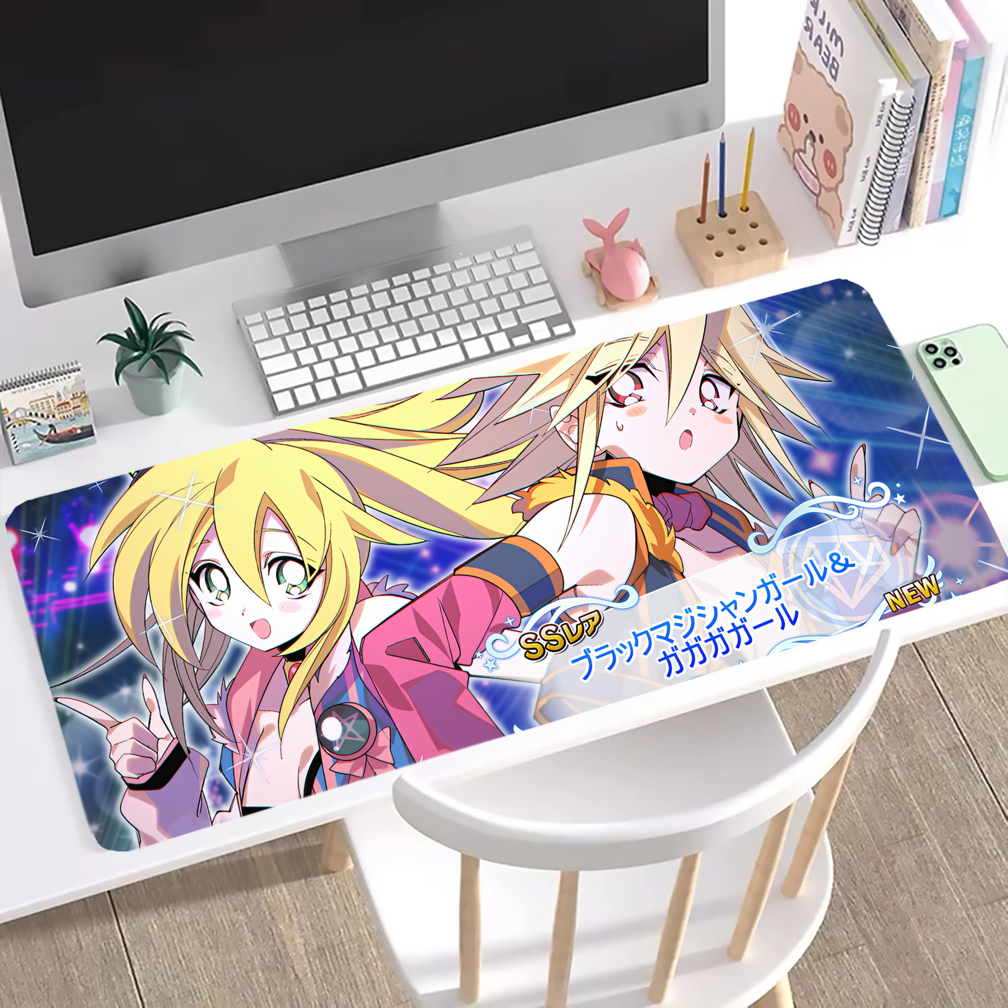 （画像用） 遊☆戯☆王 Yu-Gi-Oh! ステッチ加工 大判デスクマット／滑り止めマウスパッド