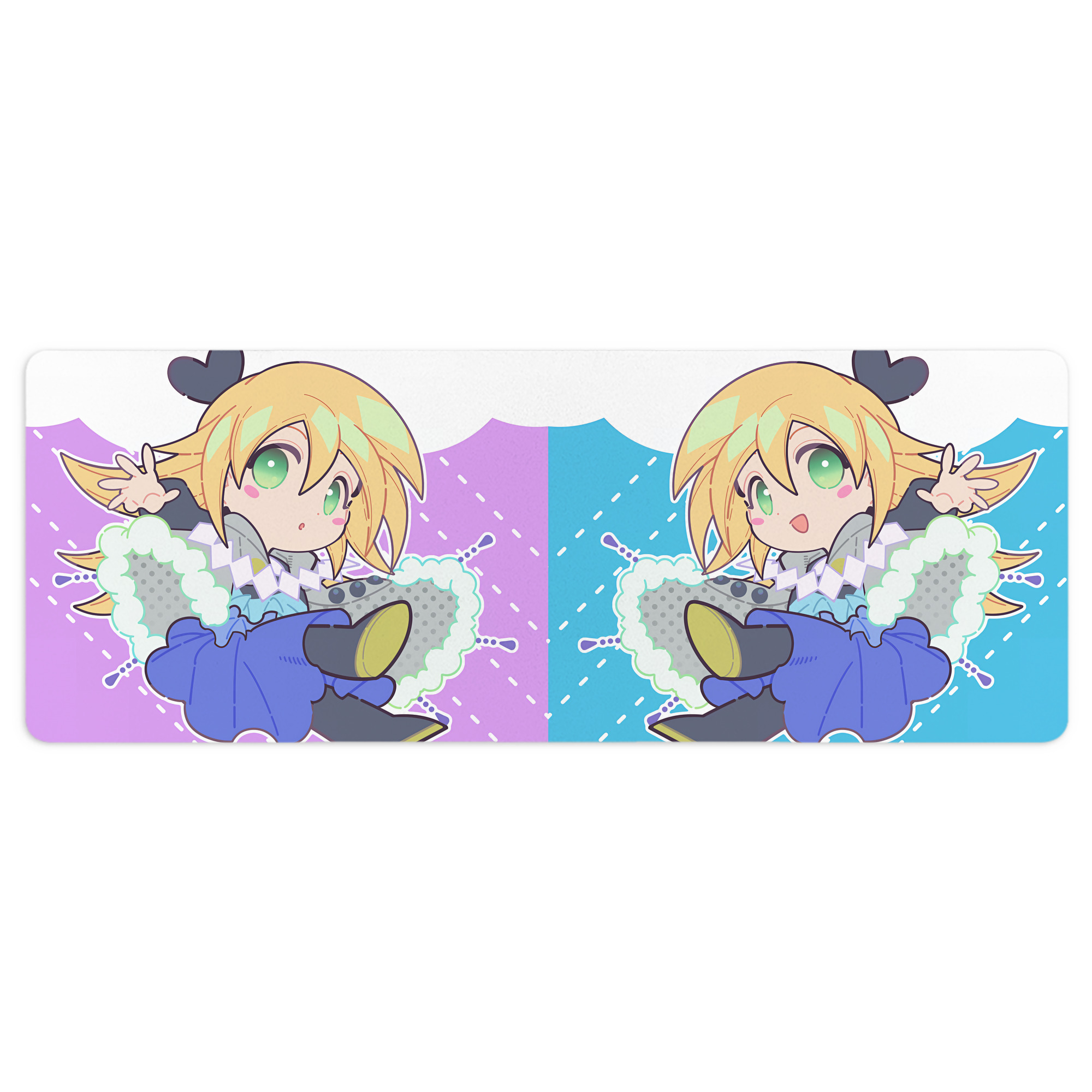 （画像用） 遊☆戯☆王 Yu-Gi-Oh! ステッチ加工 大判デスクマット／滑り止めマウスパッド