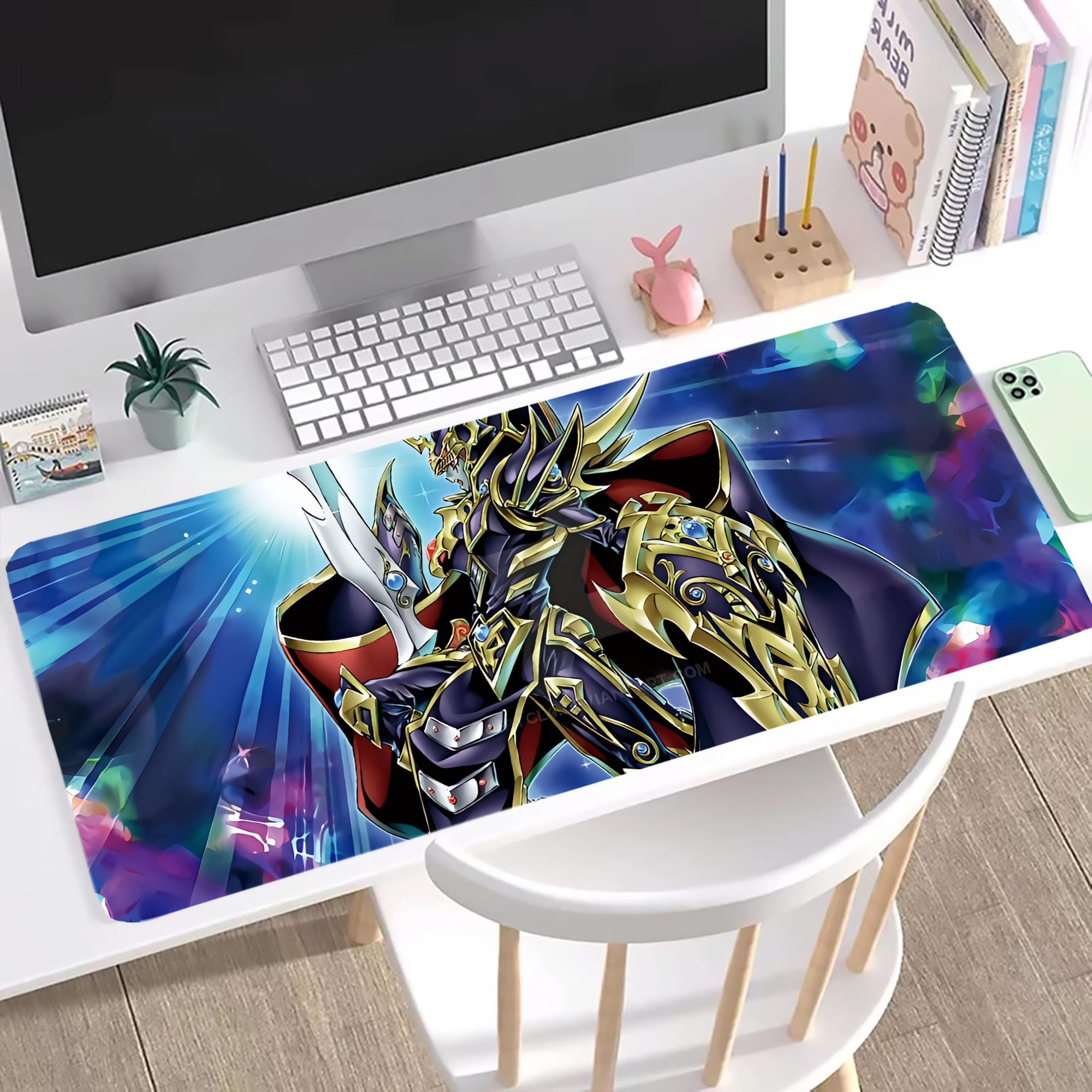 （画像用） 遊☆戯☆王 Yu-Gi-Oh! ステッチ加工 大判デスクマット／滑り止めマウスパッド