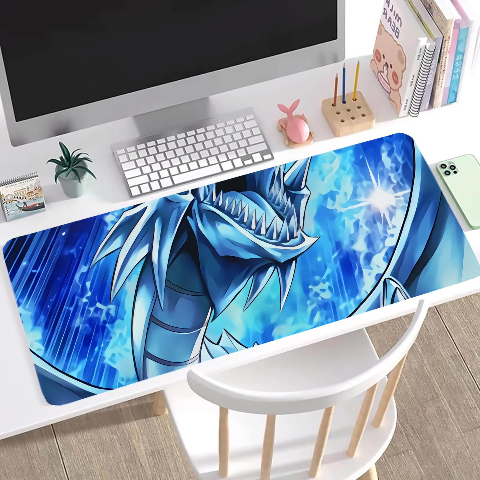 （画像用） 遊☆戯☆王 Yu-Gi-Oh! ステッチ加工 大判デスクマット／滑り止めマウスパッド