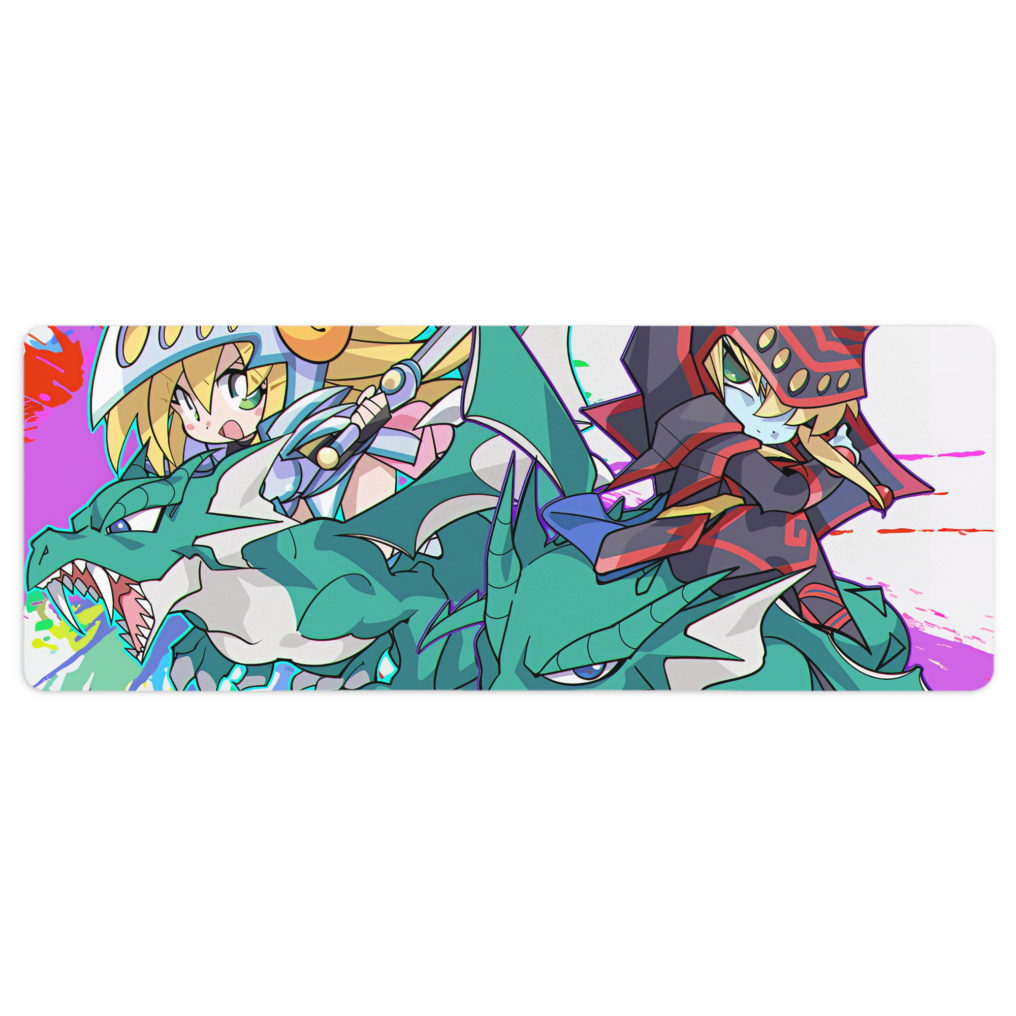 （画像用） 遊☆戯☆王 Yu-Gi-Oh! ステッチ加工 大判デスクマット／滑り止めマウスパッド