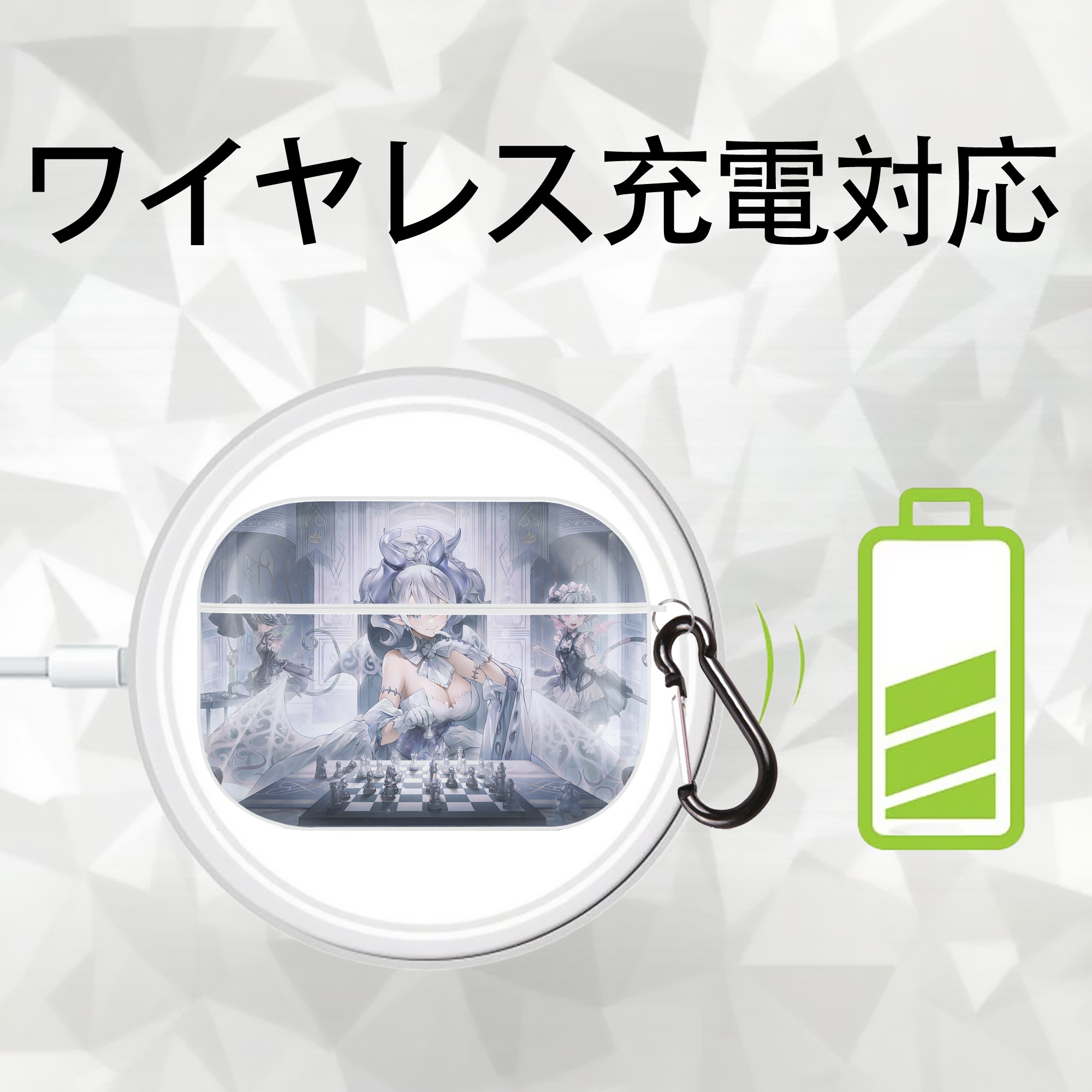 遊☆戯☆王 Yu-Gi-Oh! 【AirPods Pro用】ハードシェル保護ケース 耐衝撃・防指紋・カラビナ付き商品仕様