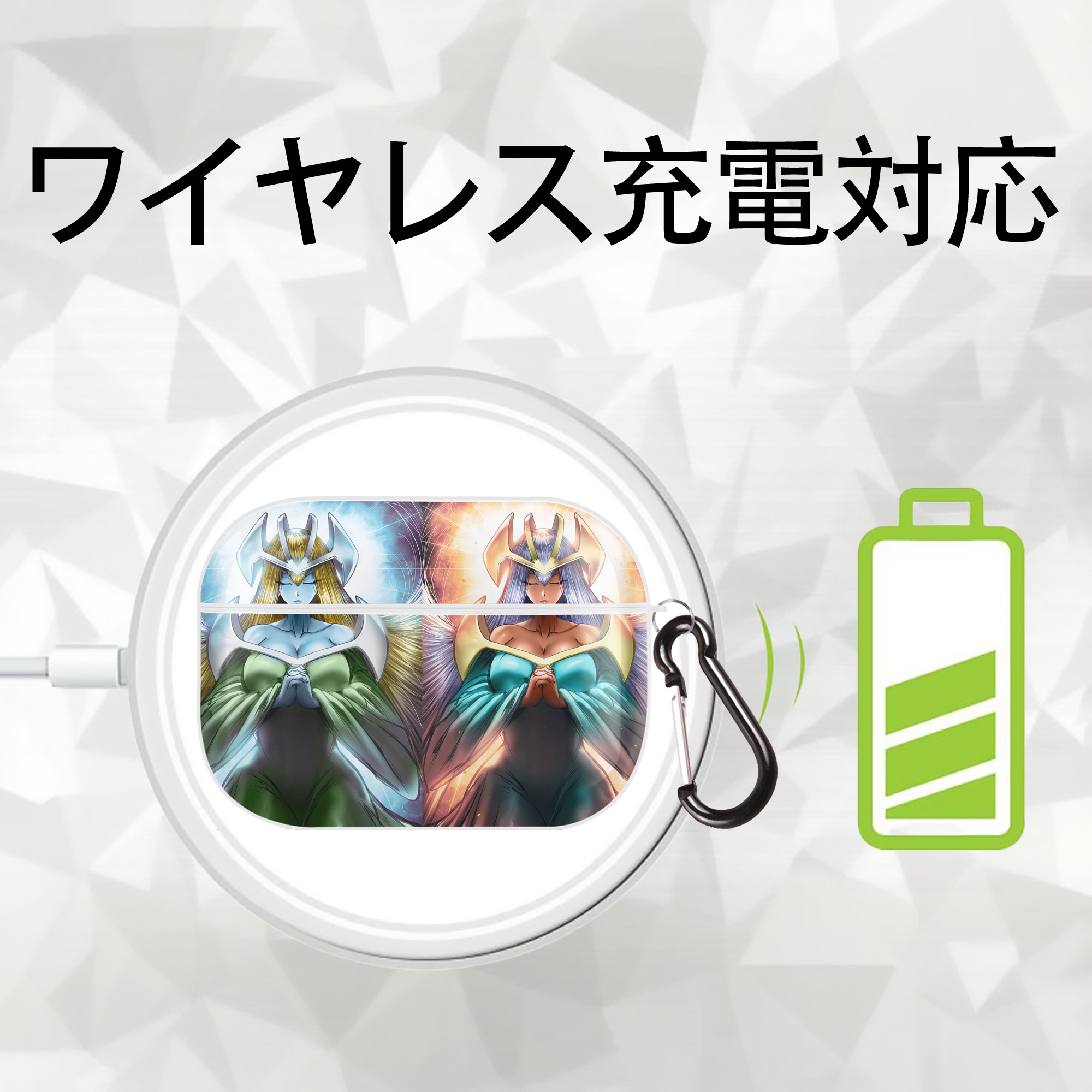 遊☆戯☆王 Yu-Gi-Oh! 【AirPods Pro用】ハードシェル保護ケース 耐衝撃・防指紋・カラビナ付き商品仕様