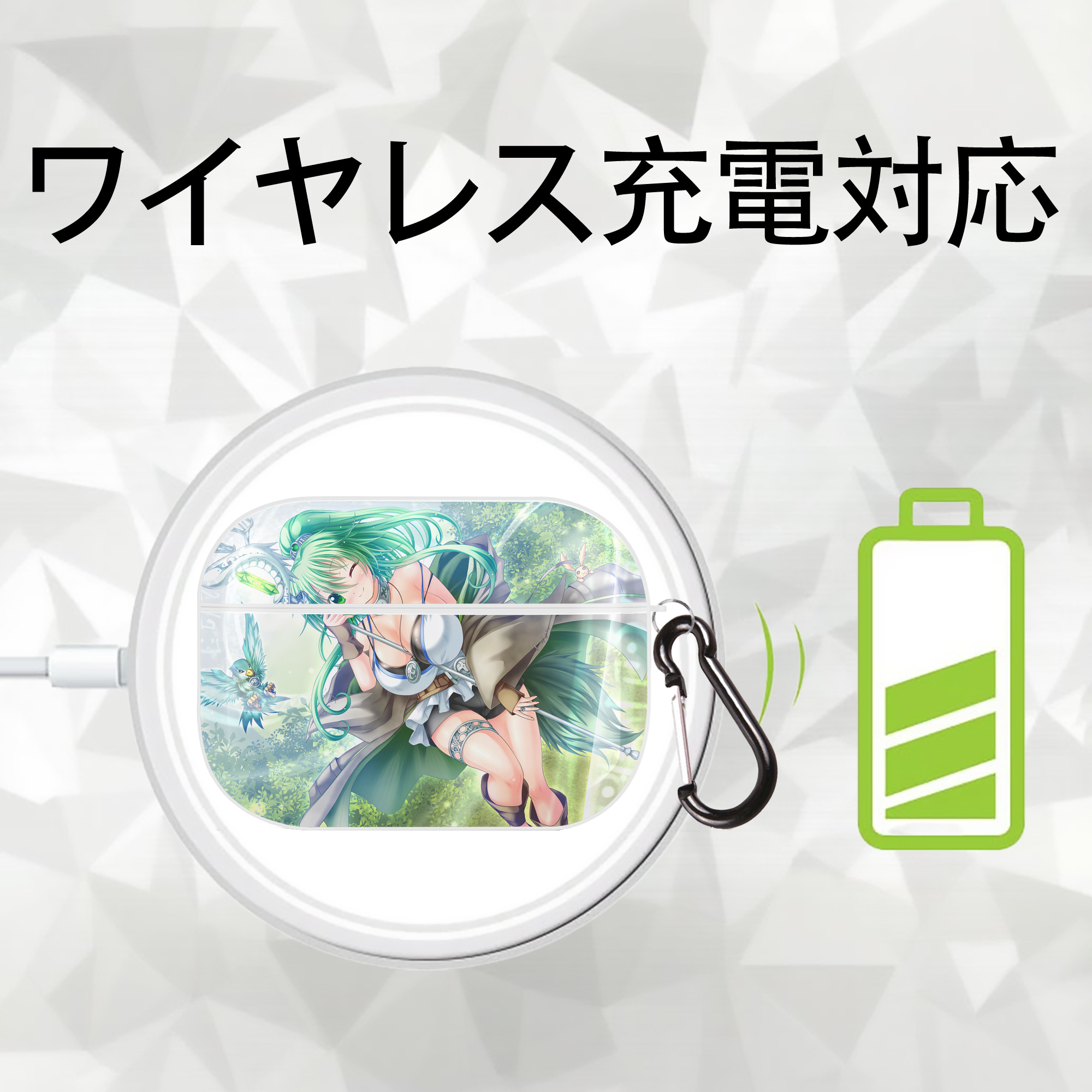 遊☆戯☆王 Yu-Gi-Oh! 【AirPods Pro用】ハードシェル保護ケース 耐衝撃・防指紋・カラビナ付き商品仕様