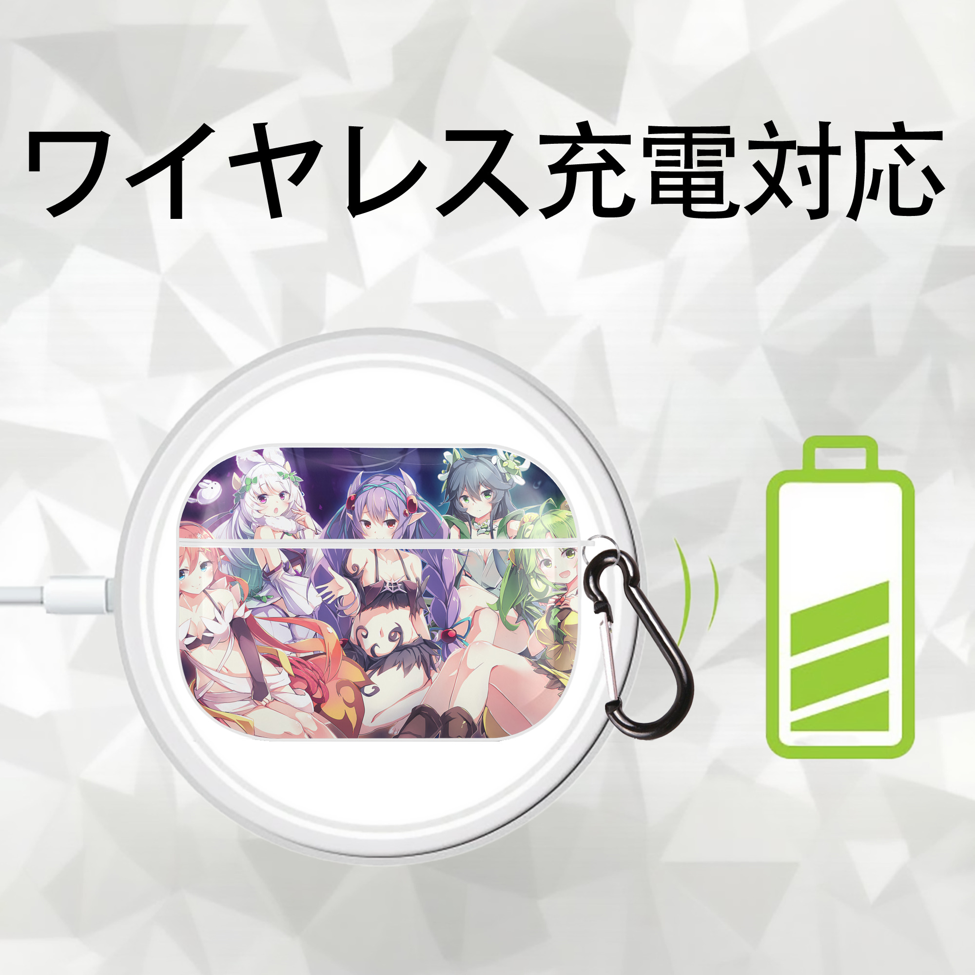 遊☆戯☆王 Yu-Gi-Oh! 【AirPods Pro用】ハードシェル保護ケース 耐衝撃・防指紋・カラビナ付き商品仕様