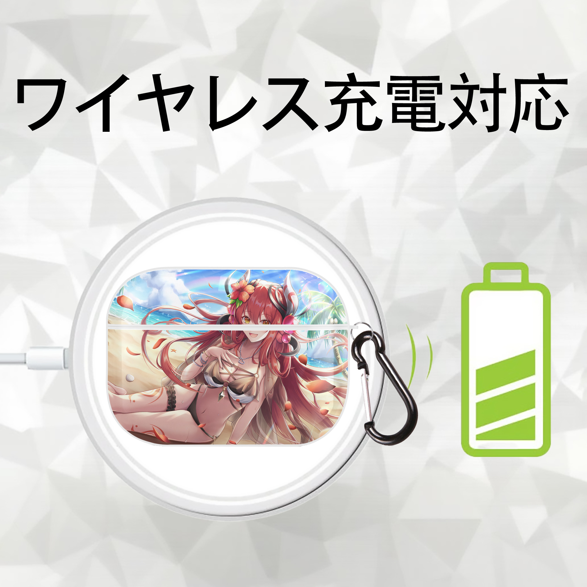 遊☆戯☆王 Yu-Gi-Oh! 【AirPods Pro用】ハードシェル保護ケース 耐衝撃・防指紋・カラビナ付き商品仕様