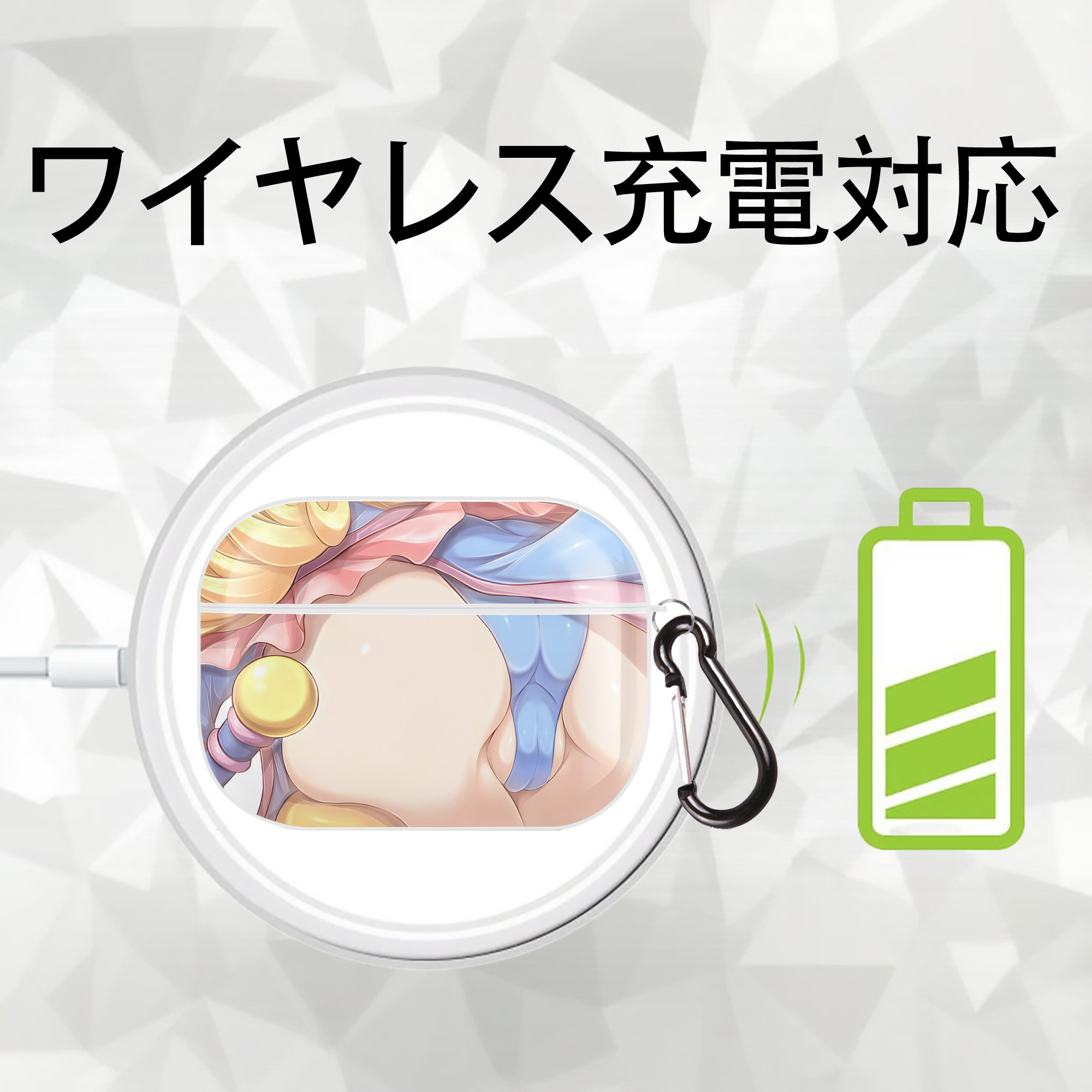 遊☆戯☆王 Yu-Gi-Oh! 【AirPods Pro用】ハードシェル保護ケース 耐衝撃・防指紋・カラビナ付き商品仕様