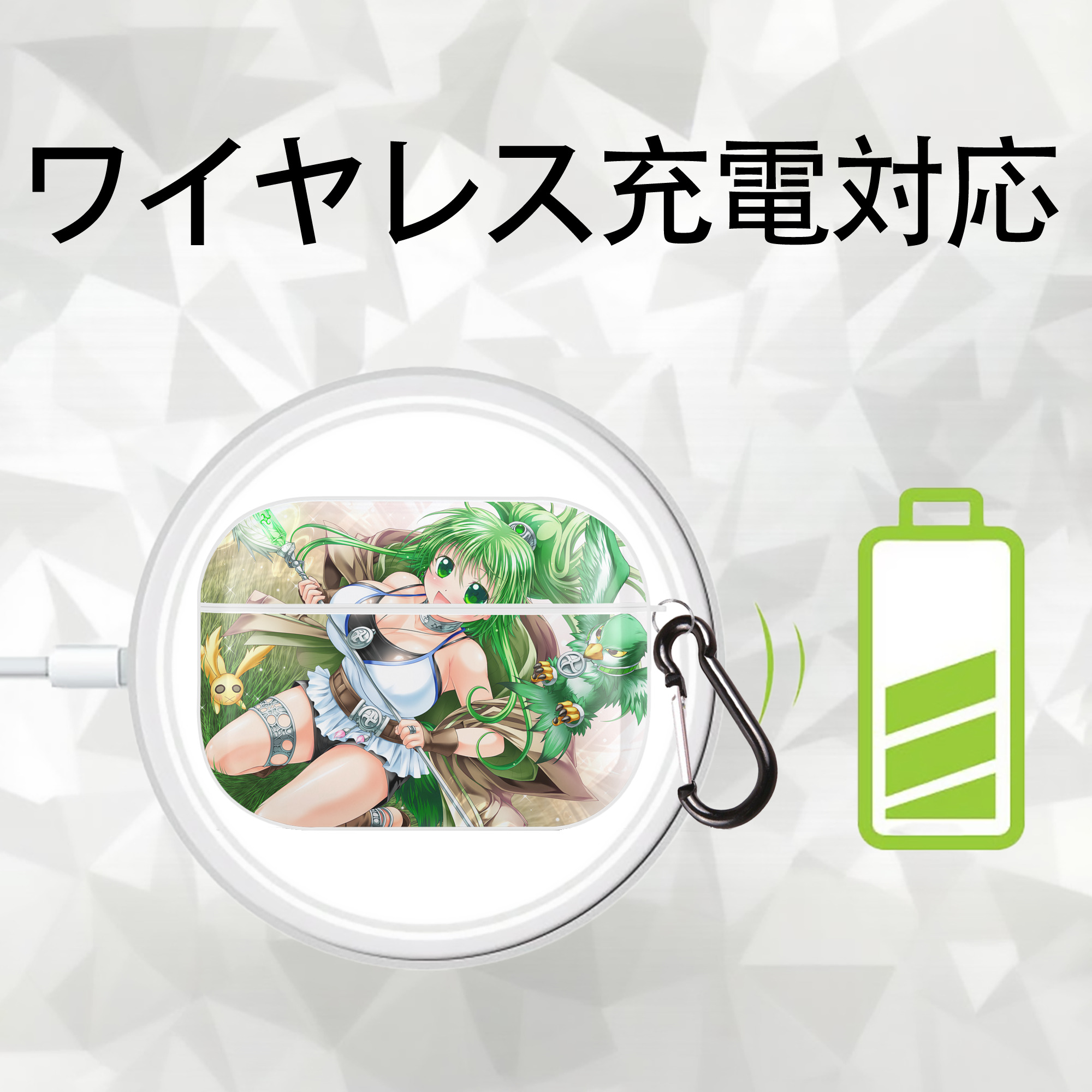 遊☆戯☆王 Yu-Gi-Oh! 【AirPods Pro用】ハードシェル保護ケース 耐衝撃・防指紋・カラビナ付き商品仕様