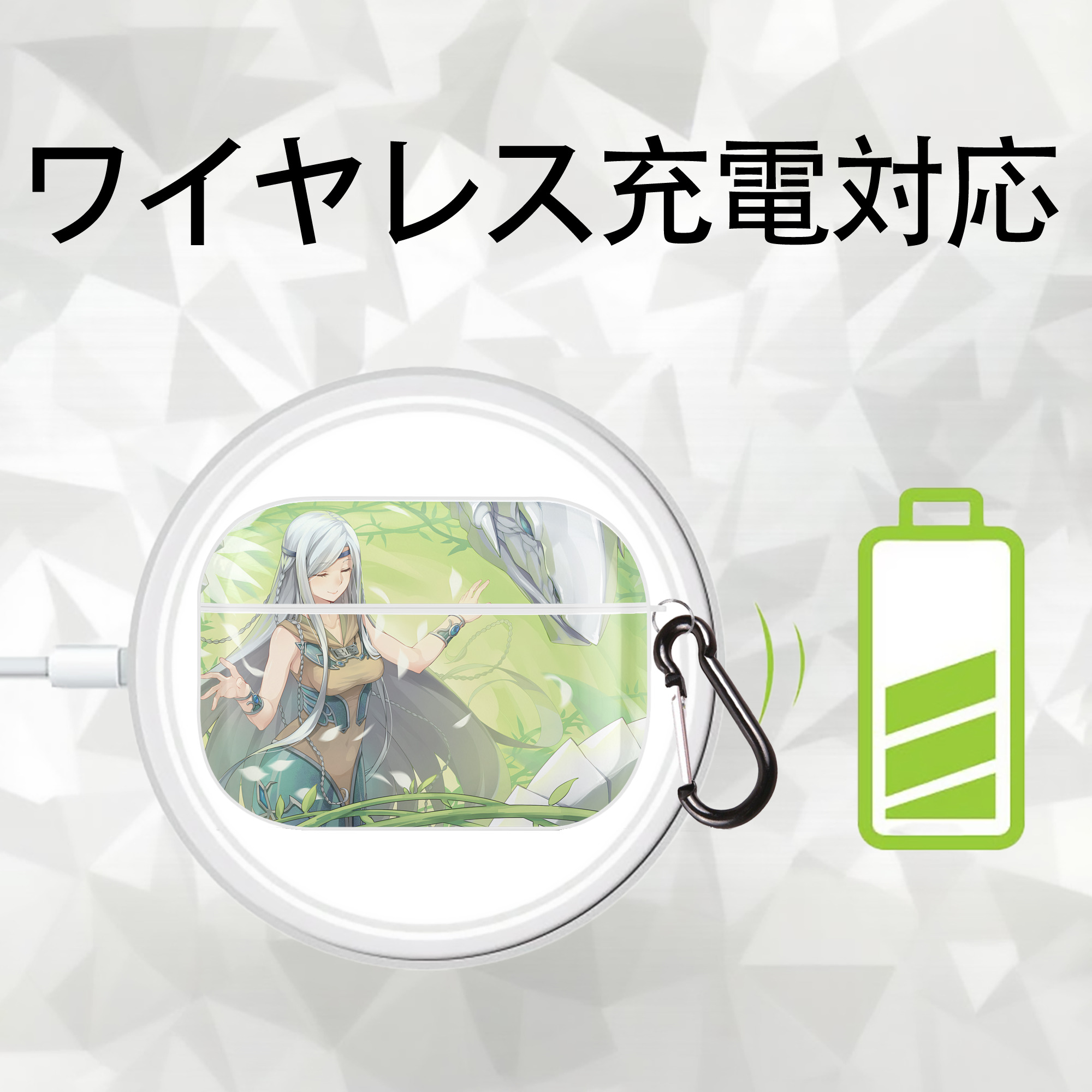 遊☆戯☆王 Yu-Gi-Oh! 【AirPods Pro用】ハードシェル保護ケース 耐衝撃・防指紋・カラビナ付き商品仕様
