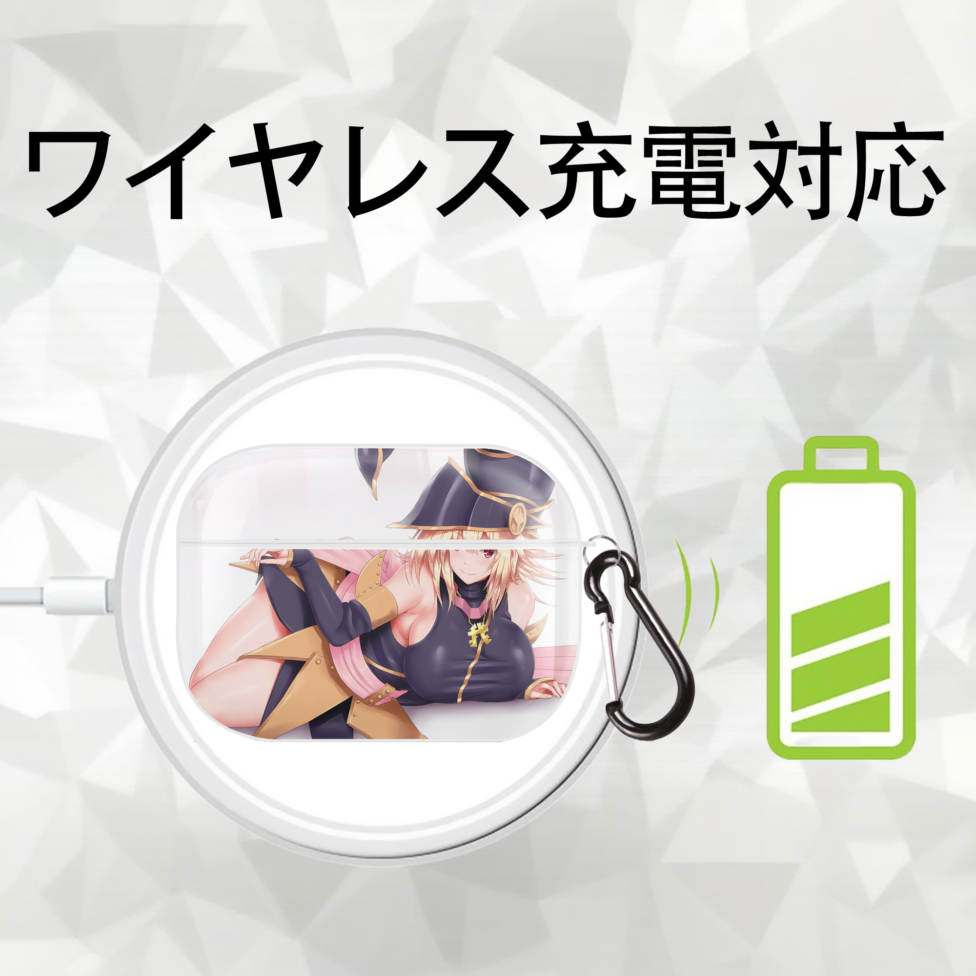 遊☆戯☆王 Yu-Gi-Oh! 【AirPods Pro用】ハードシェル保護ケース 耐衝撃・防指紋・カラビナ付き商品仕様
