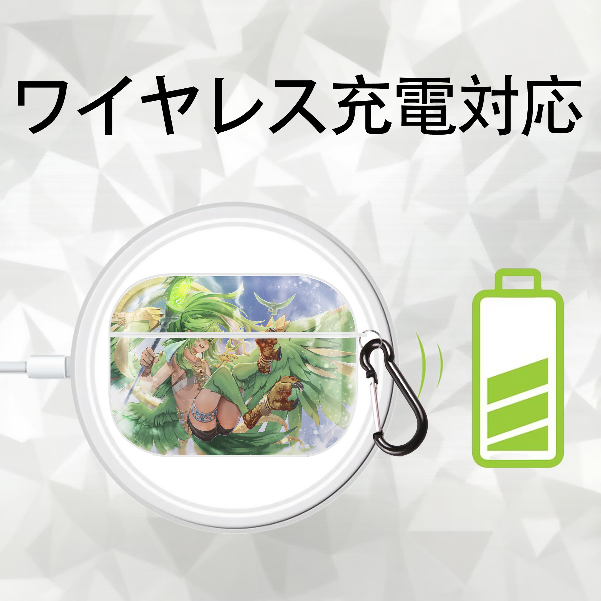 遊☆戯☆王 Yu-Gi-Oh! 【AirPods Pro用】ハードシェル保護ケース 耐衝撃・防指紋・カラビナ付き商品仕様