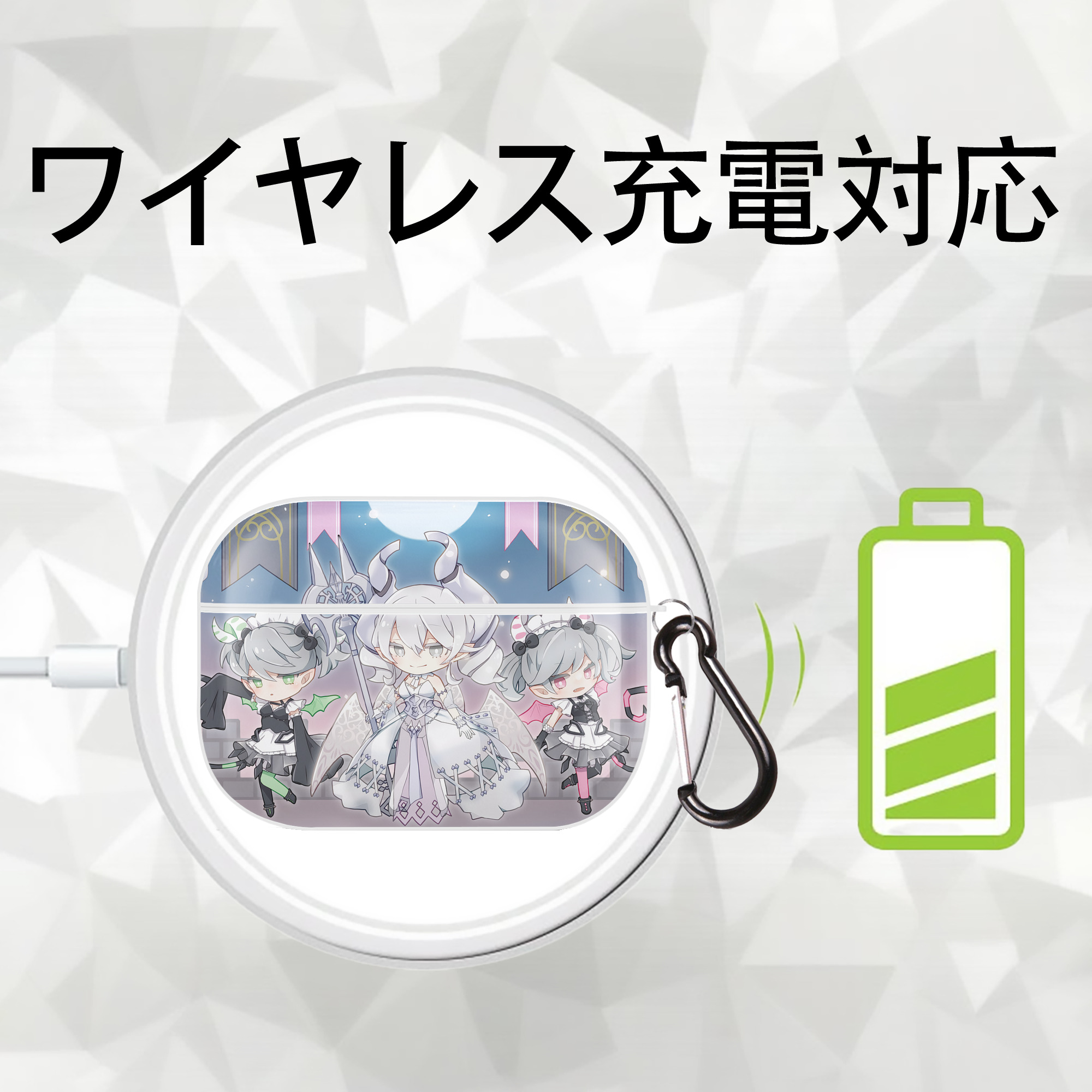 遊☆戯☆王 Yu-Gi-Oh! 【AirPods Pro用】ハードシェル保護ケース 耐衝撃・防指紋・カラビナ付き商品仕様