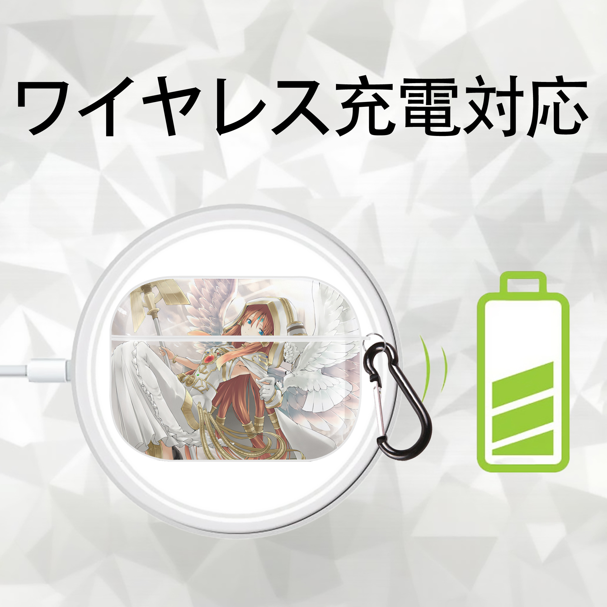 遊☆戯☆王 Yu-Gi-Oh! 【AirPods Pro用】ハードシェル保護ケース 耐衝撃・防指紋・カラビナ付き商品仕様