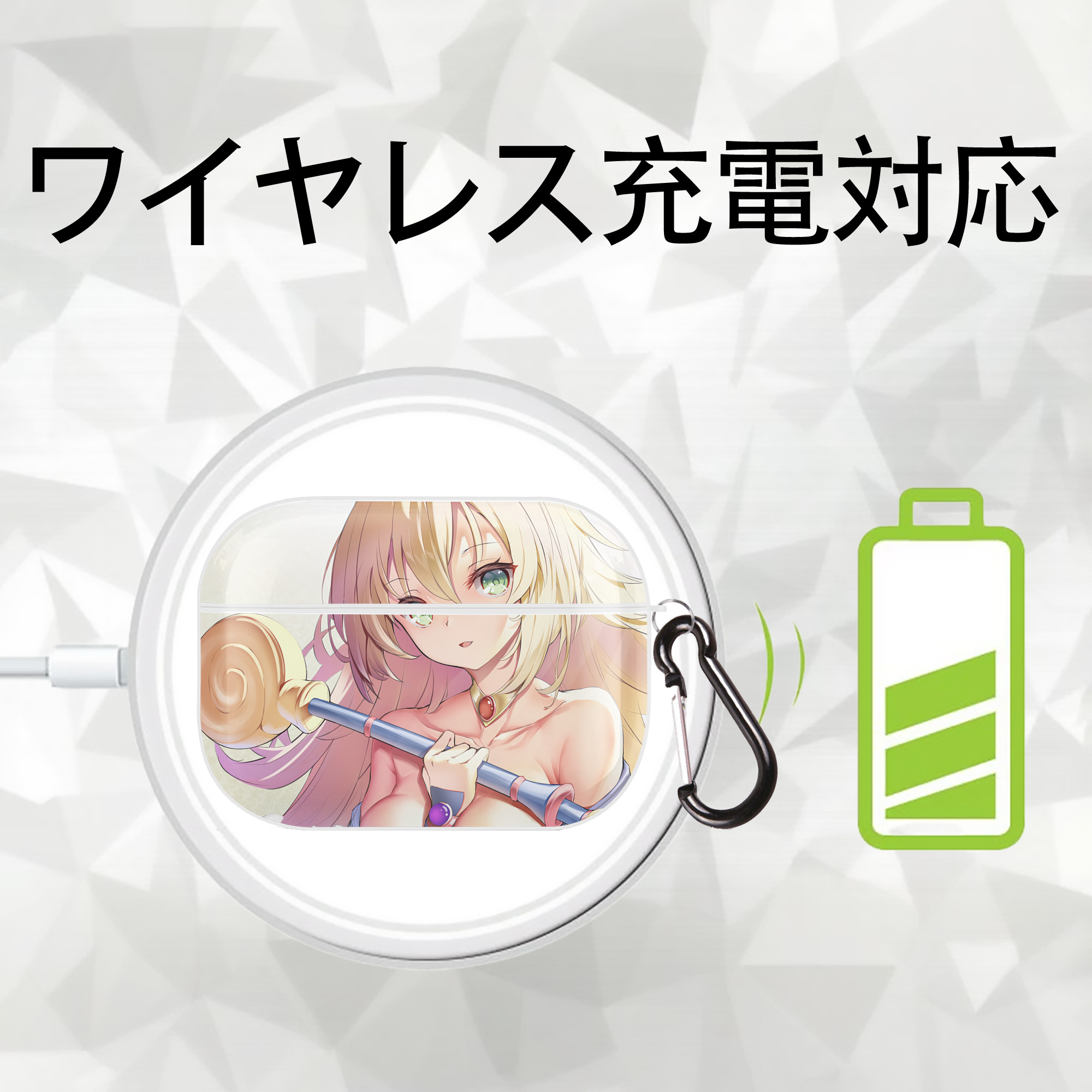 遊☆戯☆王 Yu-Gi-Oh! 【AirPods Pro用】ハードシェル保護ケース 耐衝撃・防指紋・カラビナ付き商品仕様