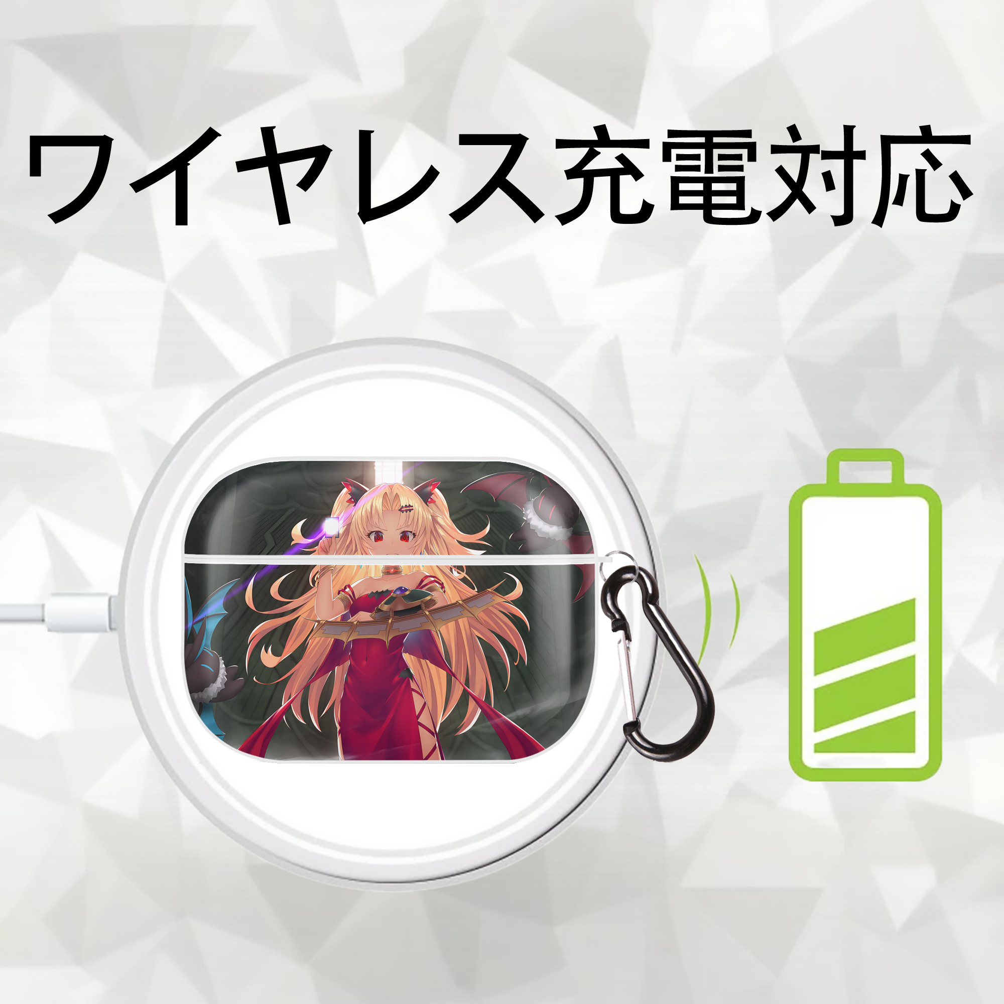 遊☆戯☆王 Yu-Gi-Oh! 【AirPods Pro用】ハードシェル保護ケース 耐衝撃・防指紋・カラビナ付き商品仕様
