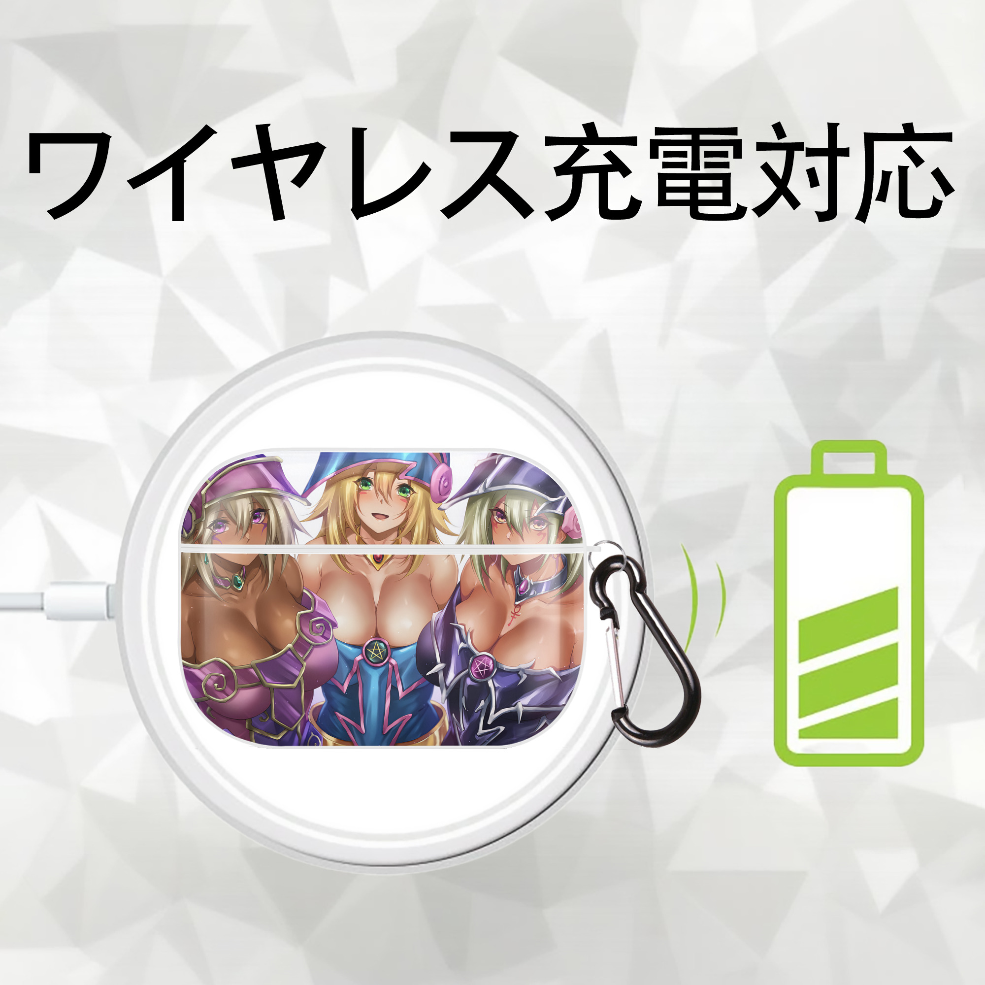 遊☆戯☆王 Yu-Gi-Oh! 【AirPods Pro用】ハードシェル保護ケース 耐衝撃・防指紋・カラビナ付き商品仕様
