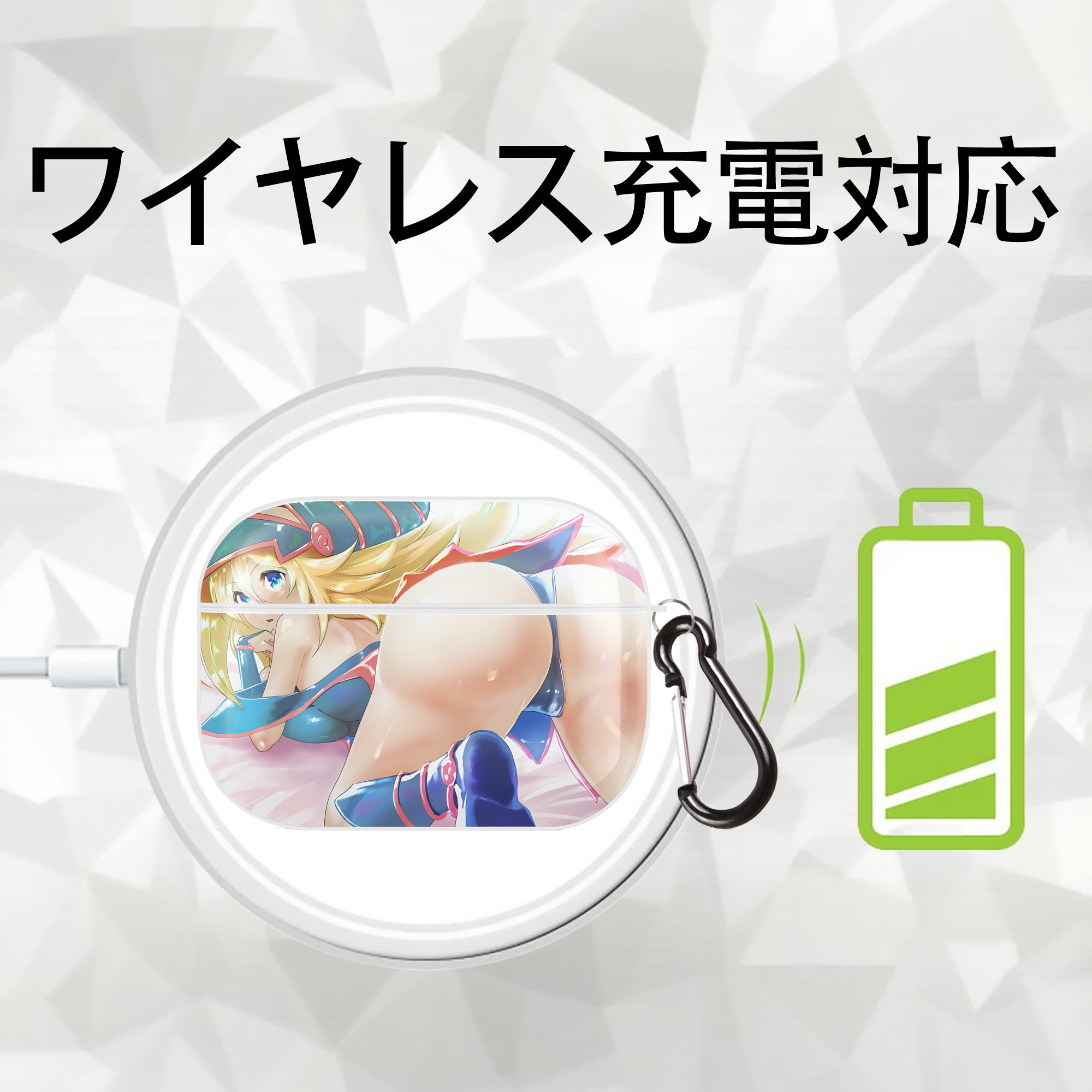 遊☆戯☆王 Yu-Gi-Oh! 【AirPods Pro用】ハードシェル保護ケース 耐衝撃・防指紋・カラビナ付き商品仕様