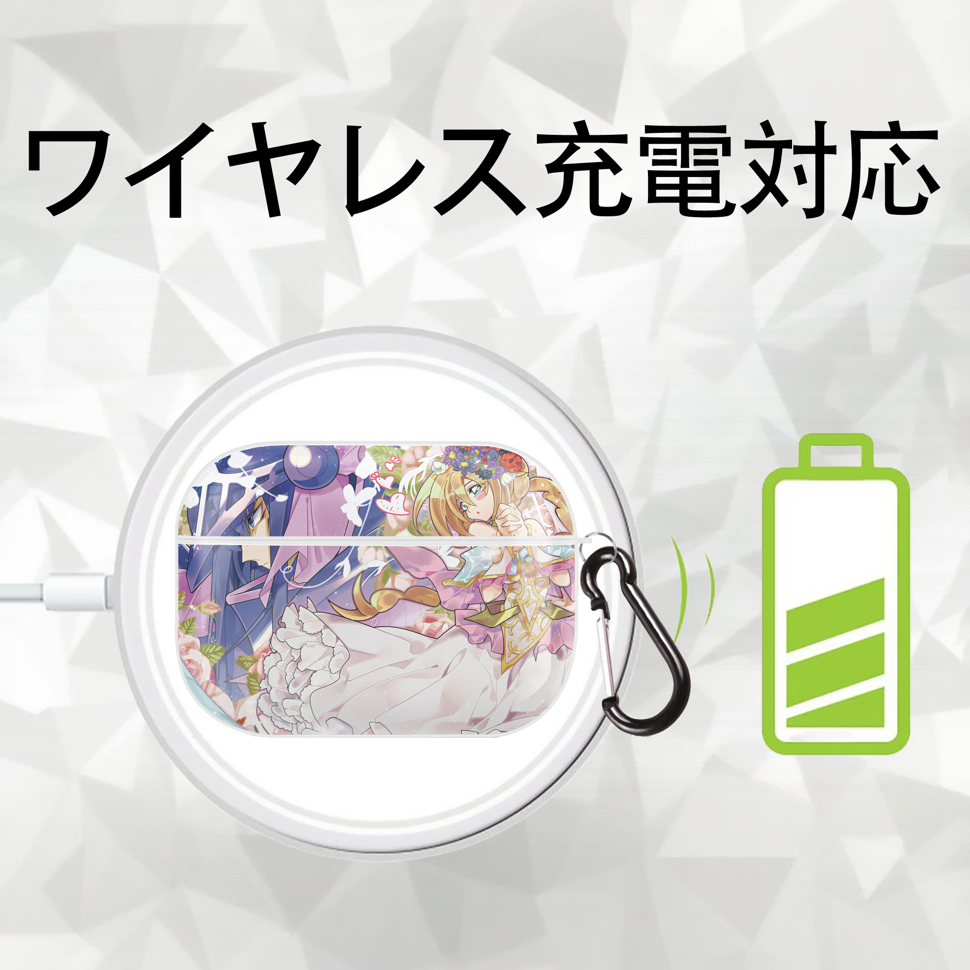 遊☆戯☆王 Yu-Gi-Oh! 【AirPods Pro用】ハードシェル保護ケース 耐衝撃・防指紋・カラビナ付き商品仕様