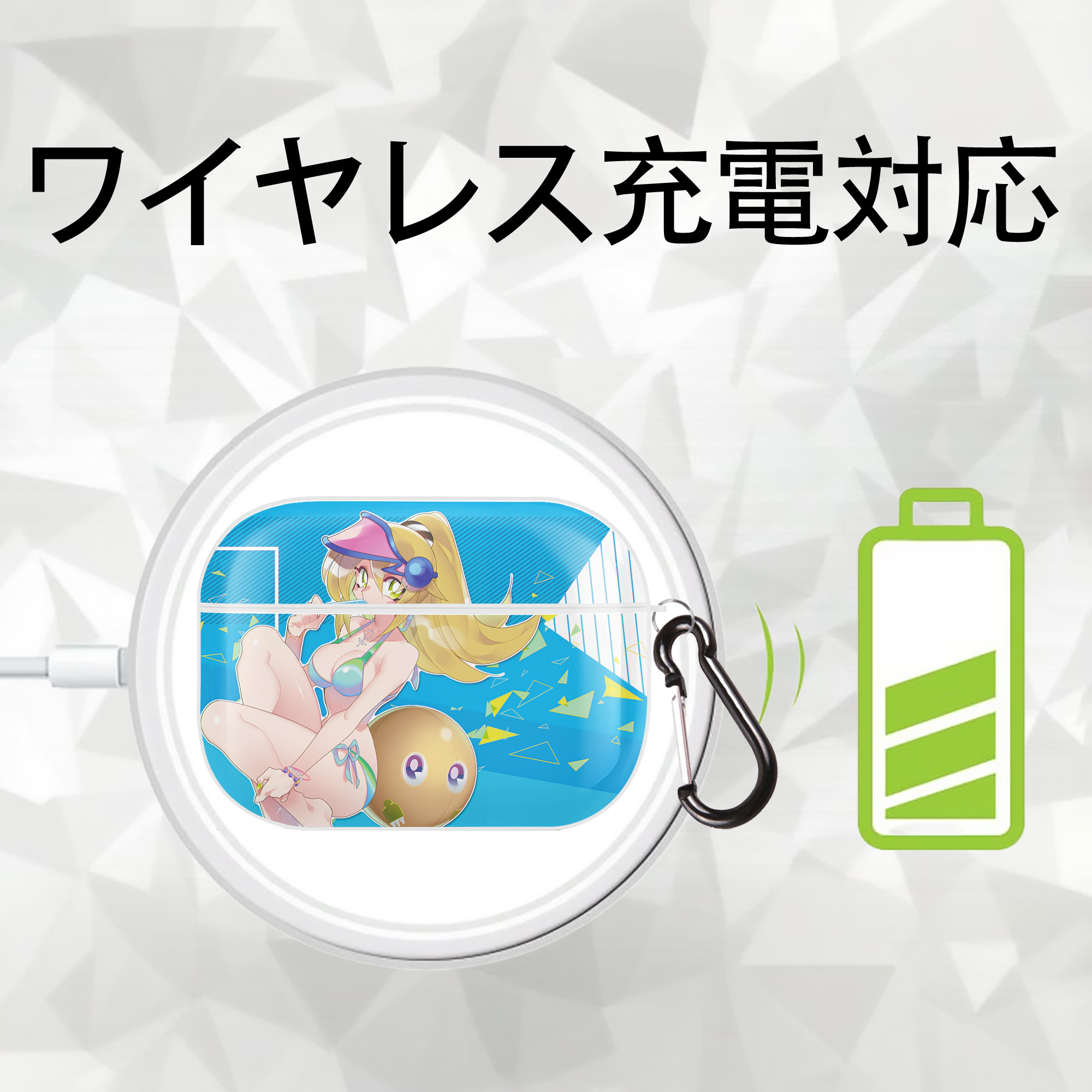 遊☆戯☆王 Yu-Gi-Oh! 【AirPods Pro用】ハードシェル保護ケース 耐衝撃・防指紋・カラビナ付き商品仕様