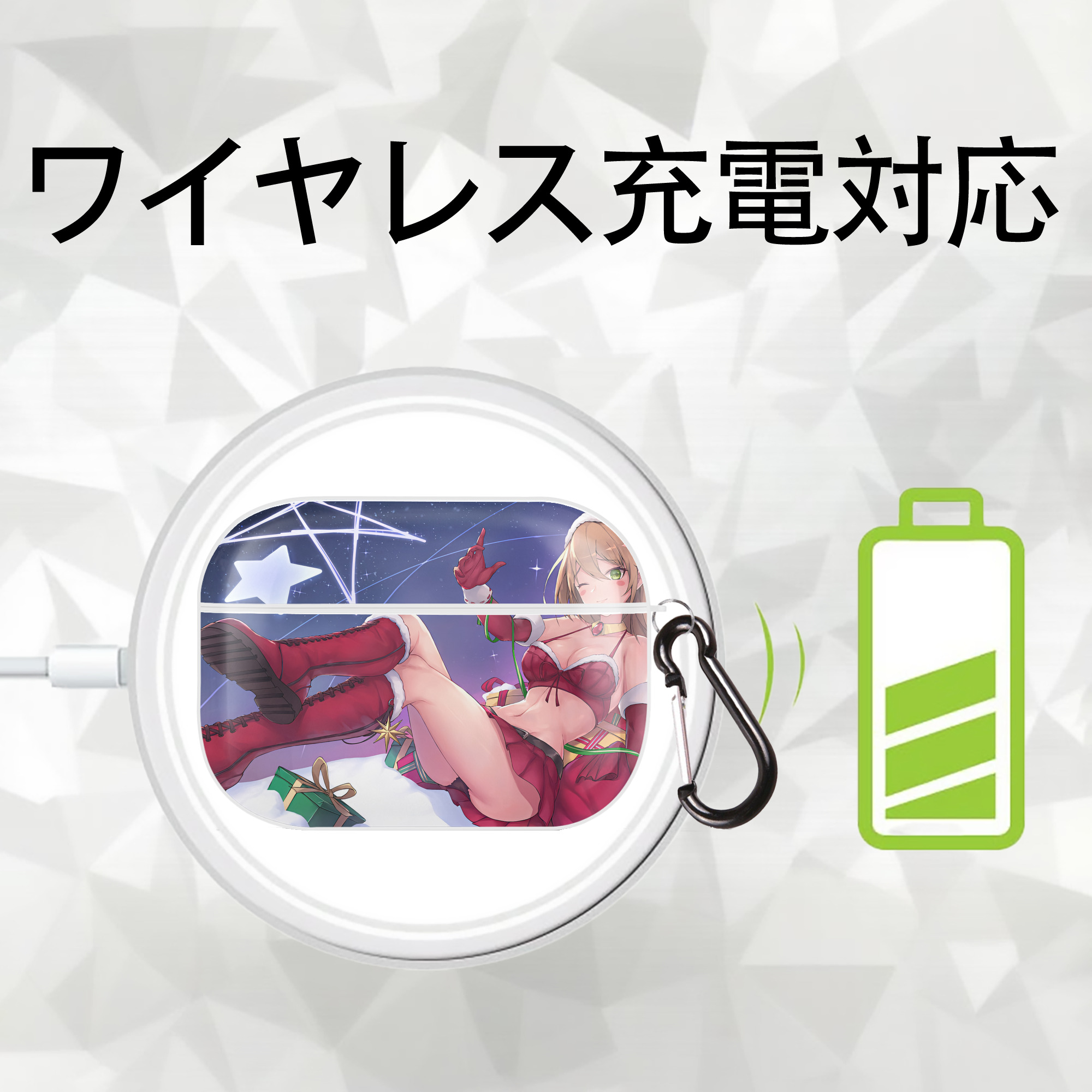 遊☆戯☆王 Yu-Gi-Oh! 【AirPods Pro用】ハードシェル保護ケース 耐衝撃・防指紋・カラビナ付き商品仕様